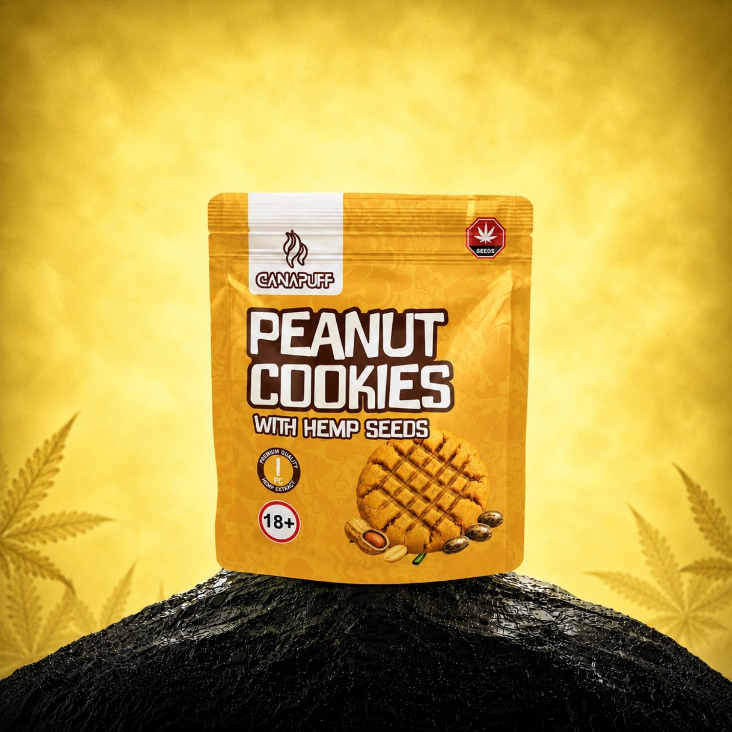 Peanut Cookies mit Hanfsamen