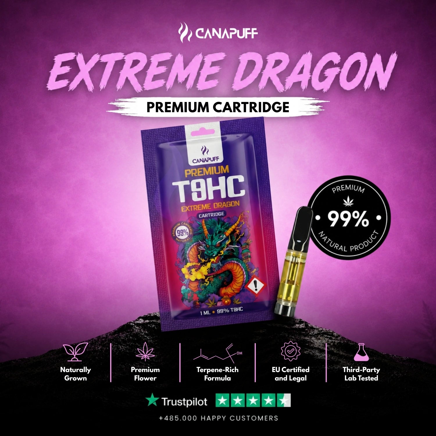 T8HC Kartusche Extreme Dragon 99%