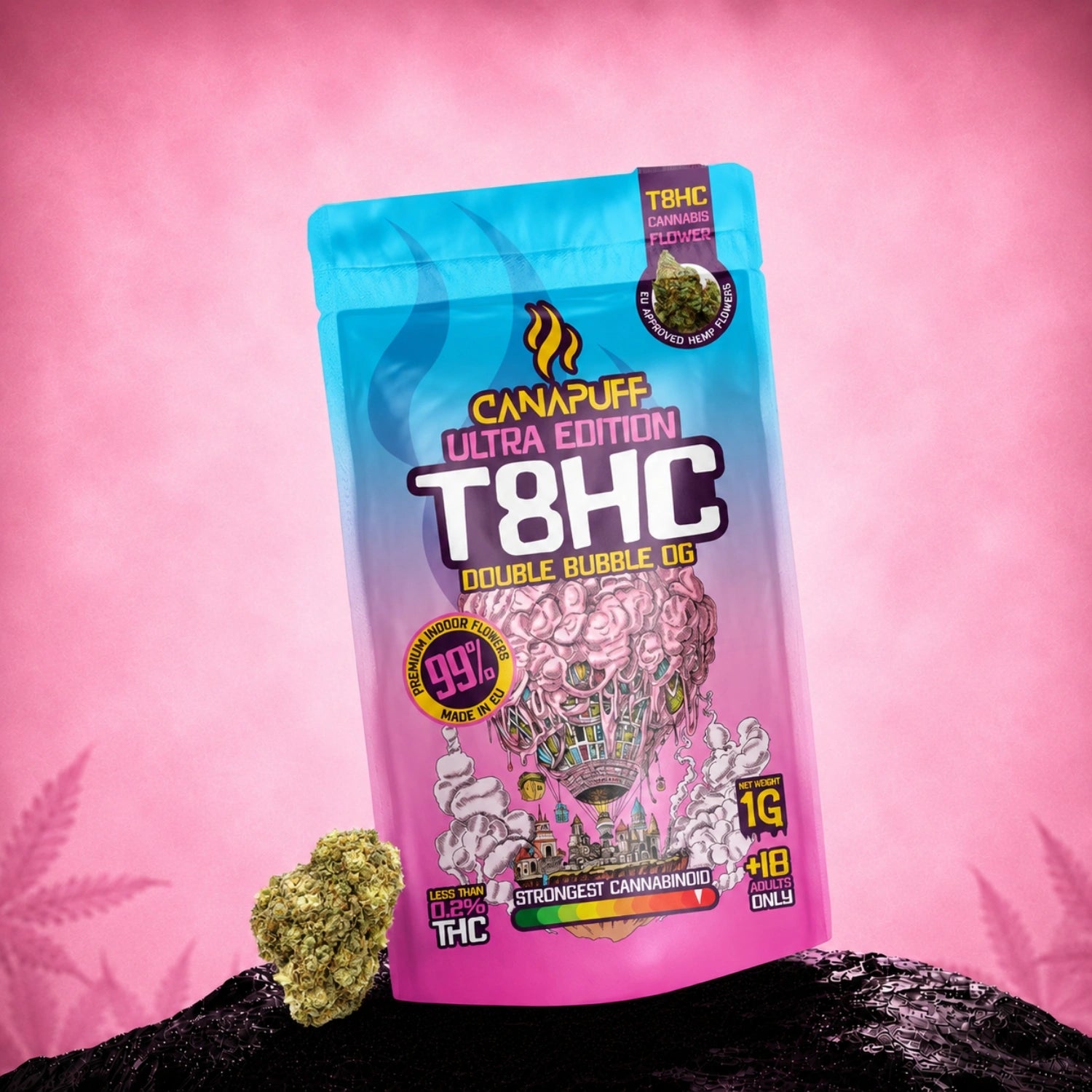 T8HC Blüten Double Bubble Ultra Edition 99%