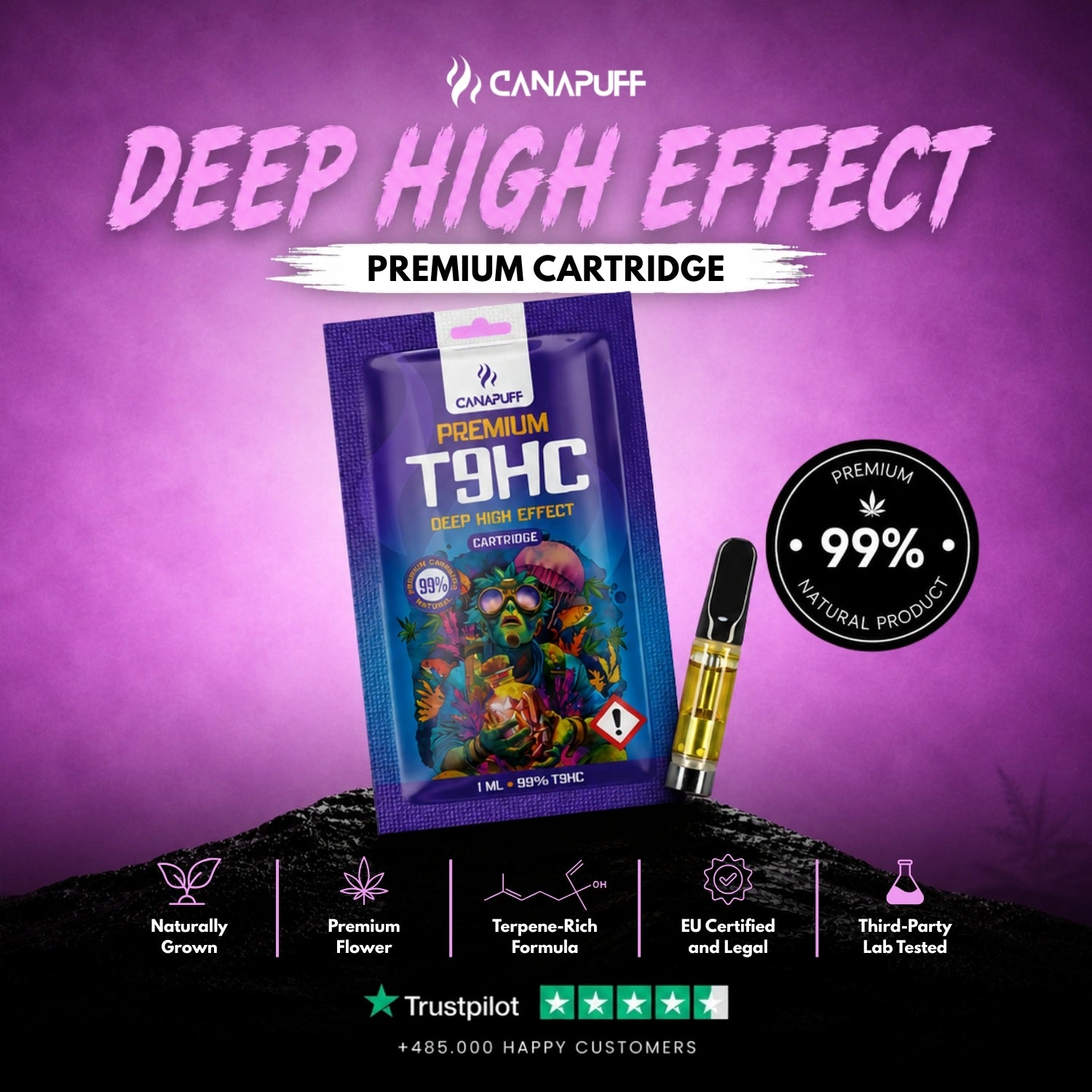 TⳊHC Cartridge Deep 99%