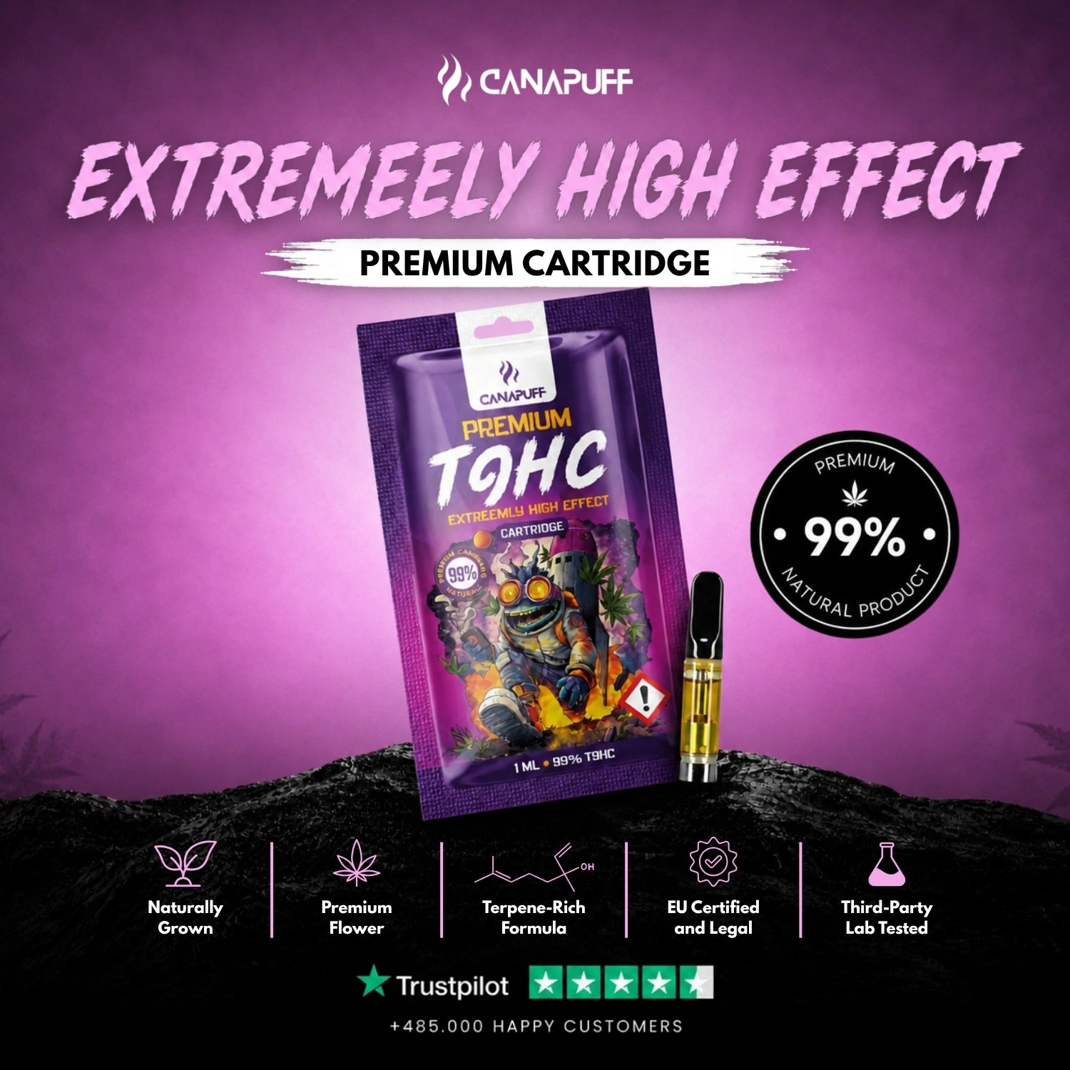 TⳊHC Cartridge Extreemly 99%