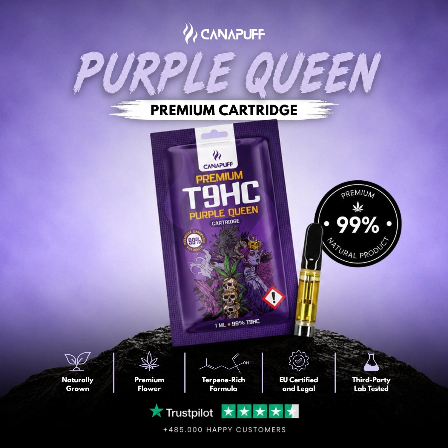 T9HC Kartusche Purple Queen 99%