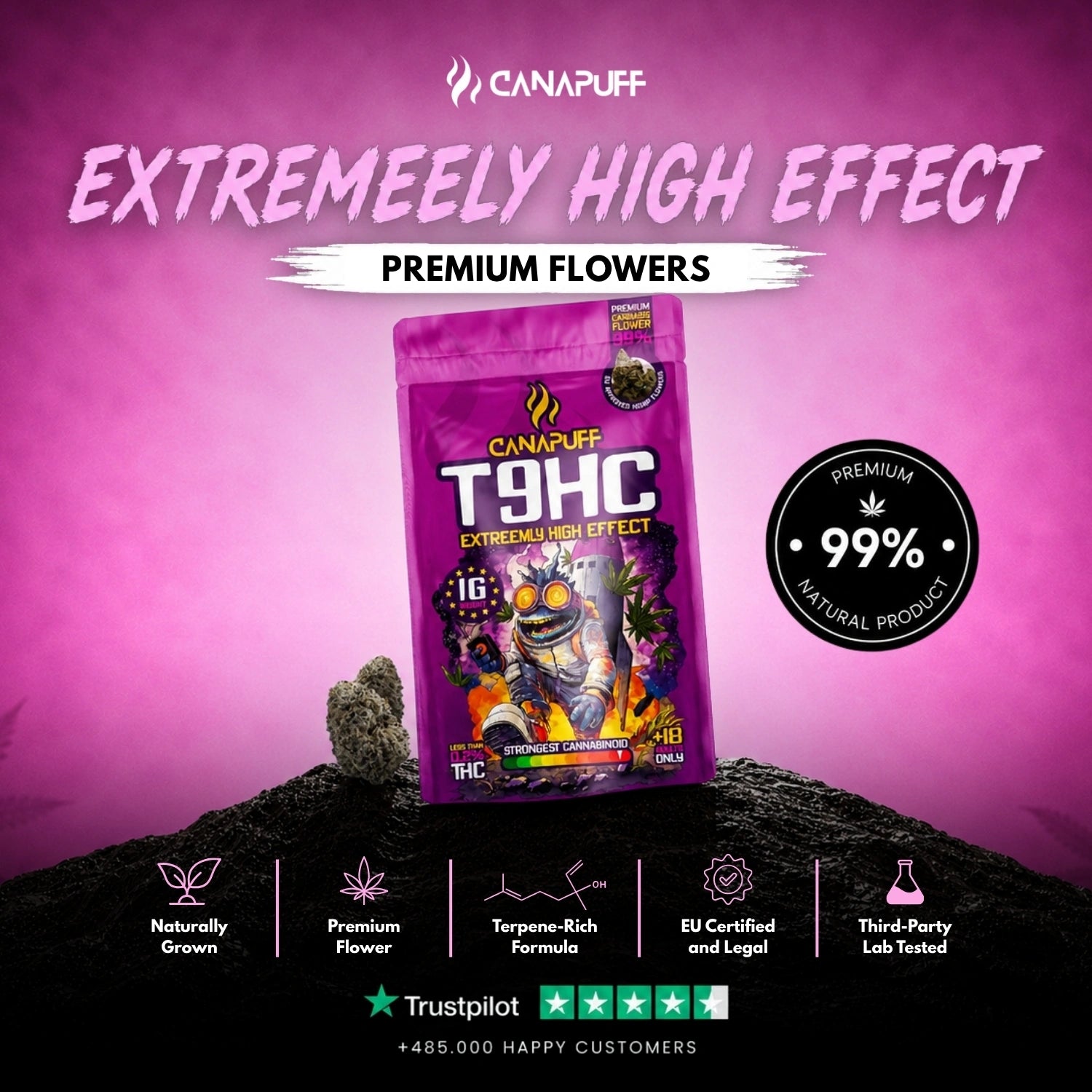 T9HC Blüten Extreemly 99%