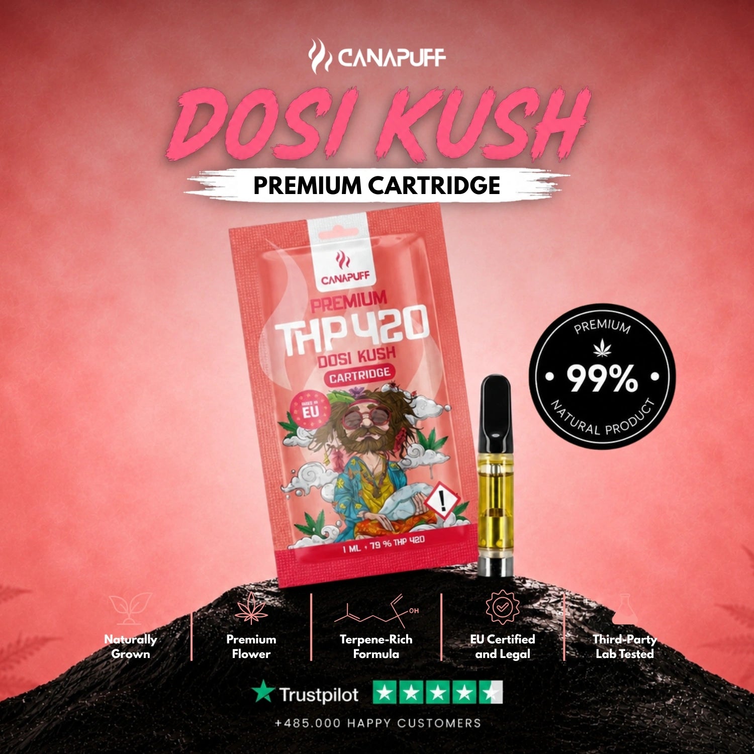 THP420 Kartusche Dosi Kush 79%
