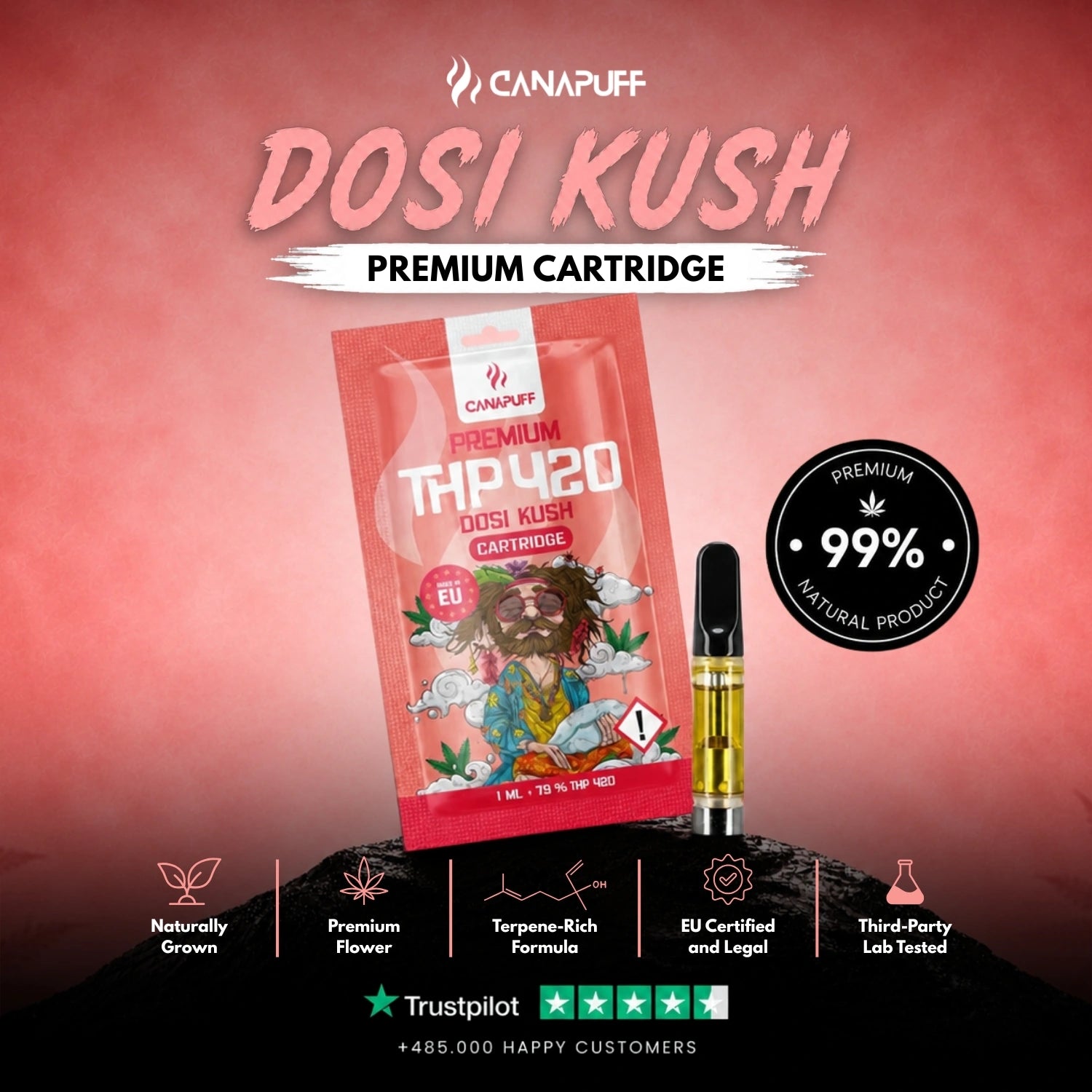 THP420 Kartusche Dosi Kush 79%