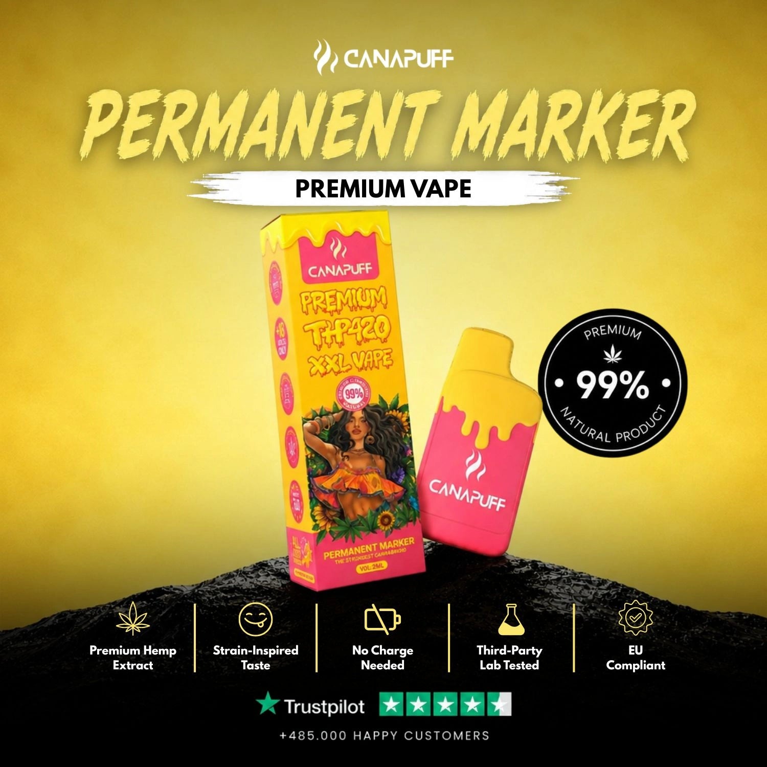THP420 Vape Permanent Marker 99% 2ml