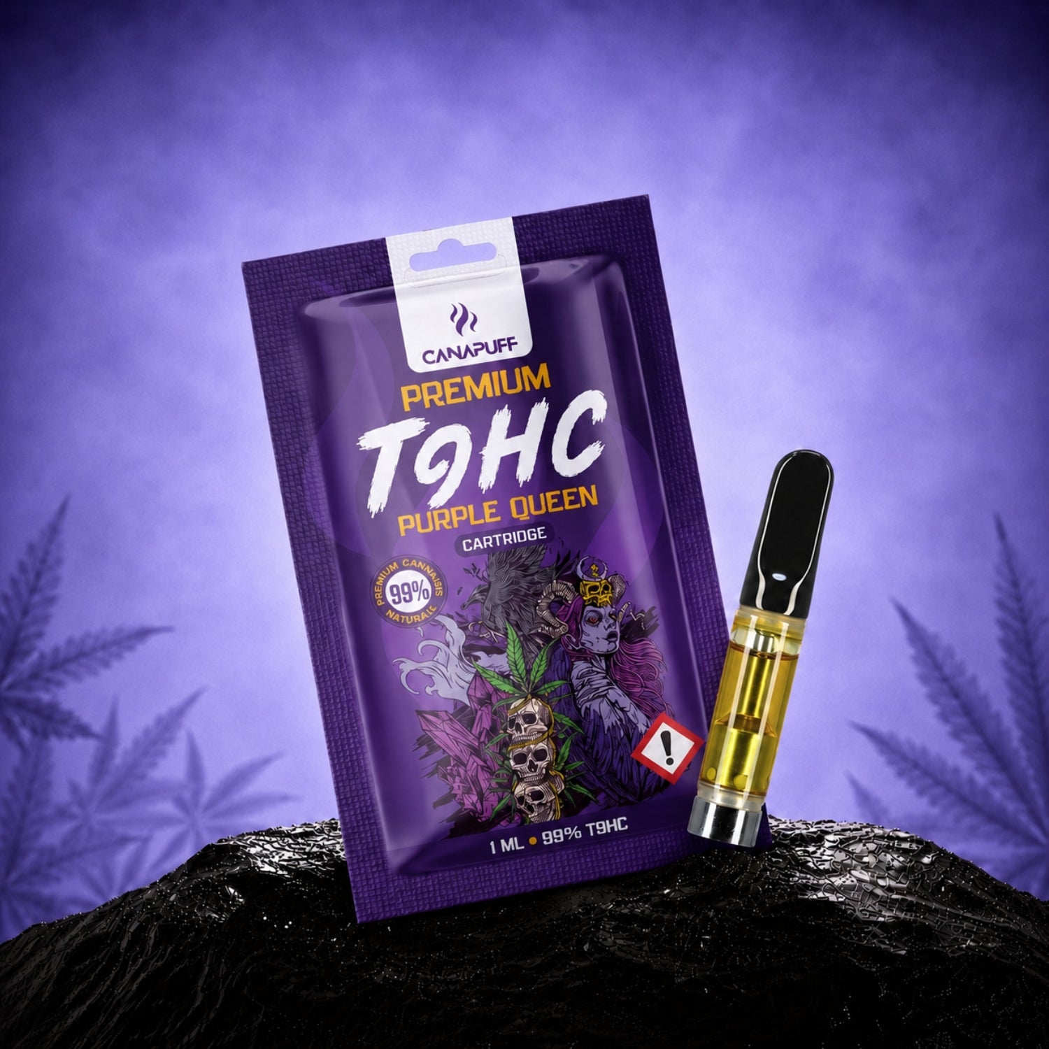 Canapuff TⳊHC Purple Queen Cartridge, 1 ml, 99%