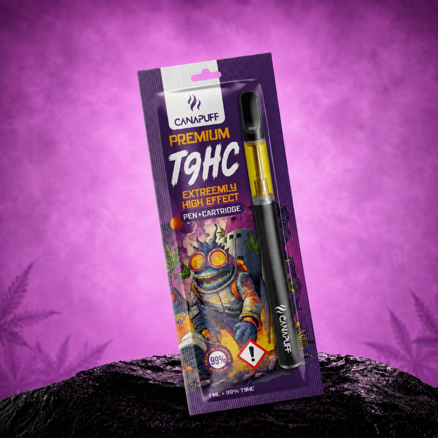 Canapuff TⳊHC Pen+Cartridge, 99%, 1 ml disposable vape
