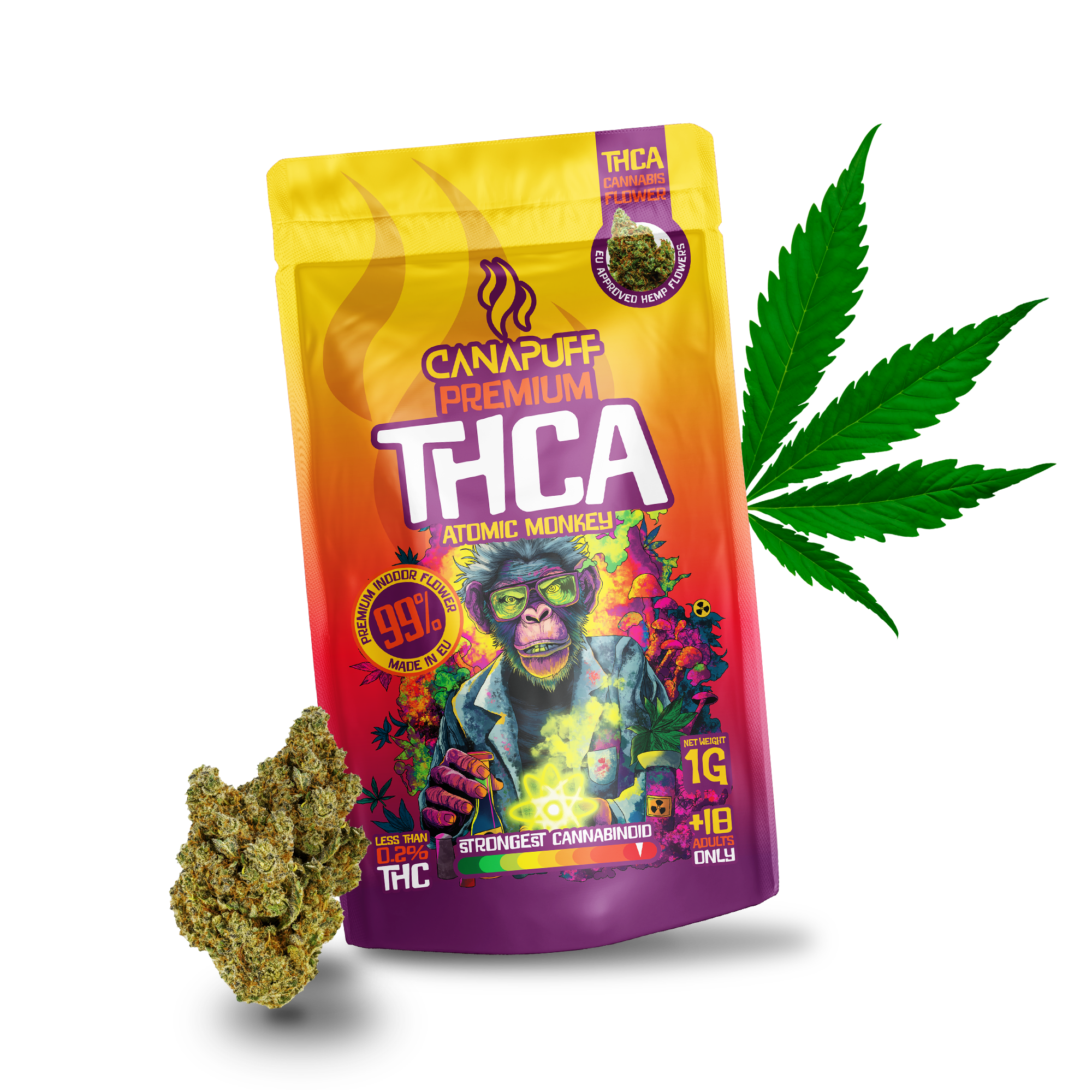 THCA Flowers Atomic Monkey 99%