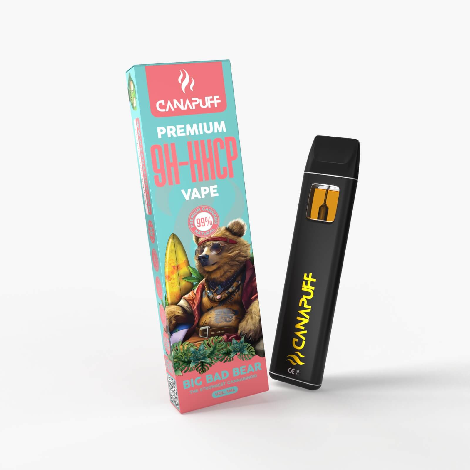 9H-HHCP Vape Big Bad Bear 99% 1ml