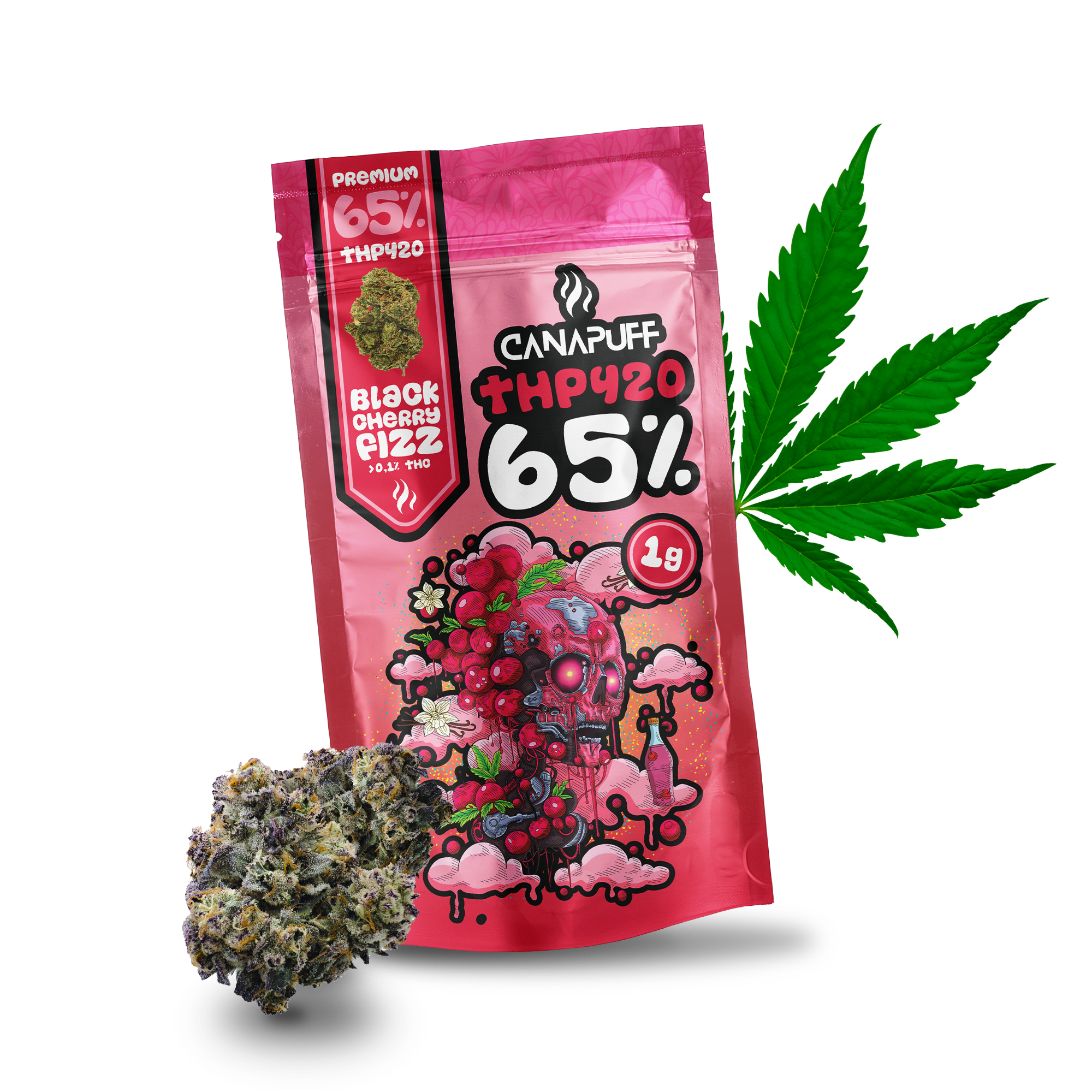 Black Cherry Fizz 65% - THP420 Blüten