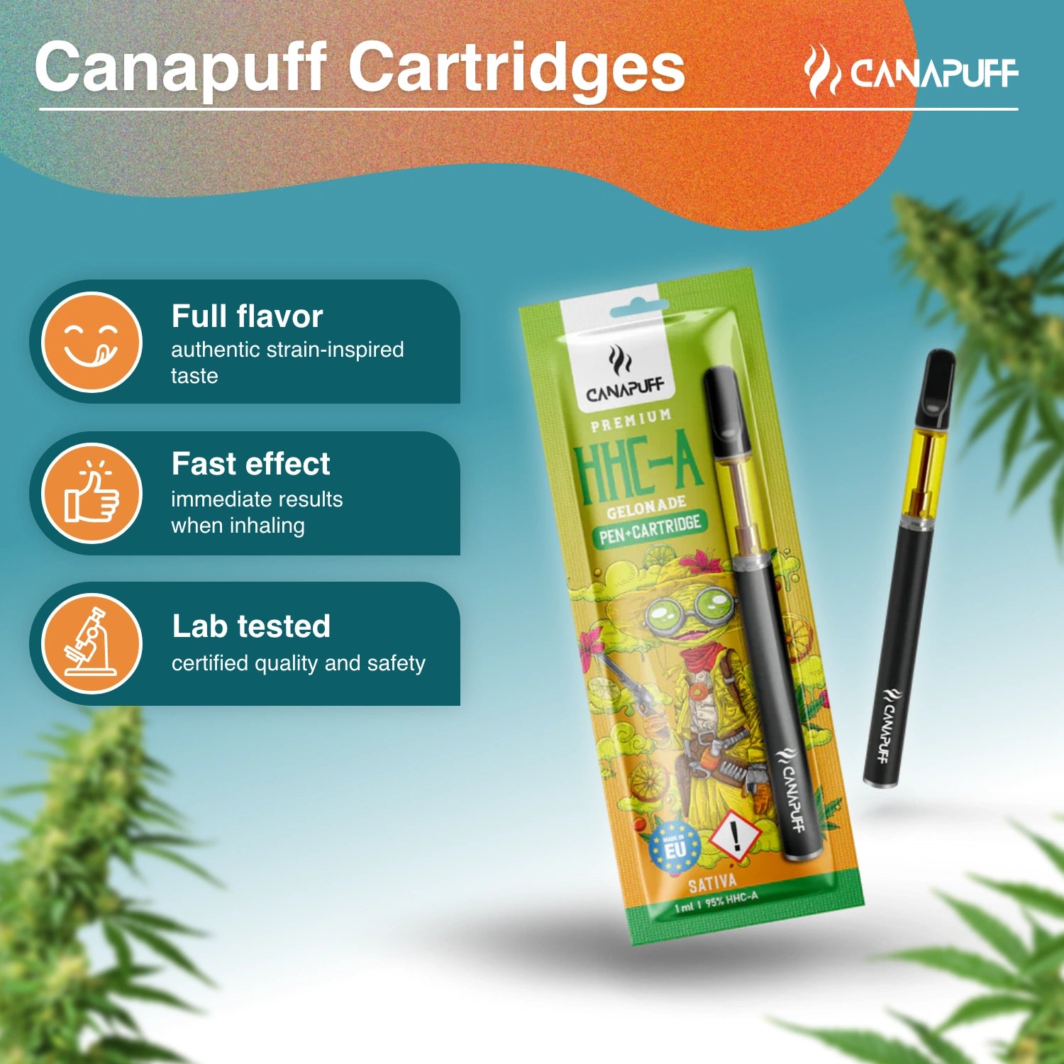 HHC-A Pen+Cartridge Gelonade 95%