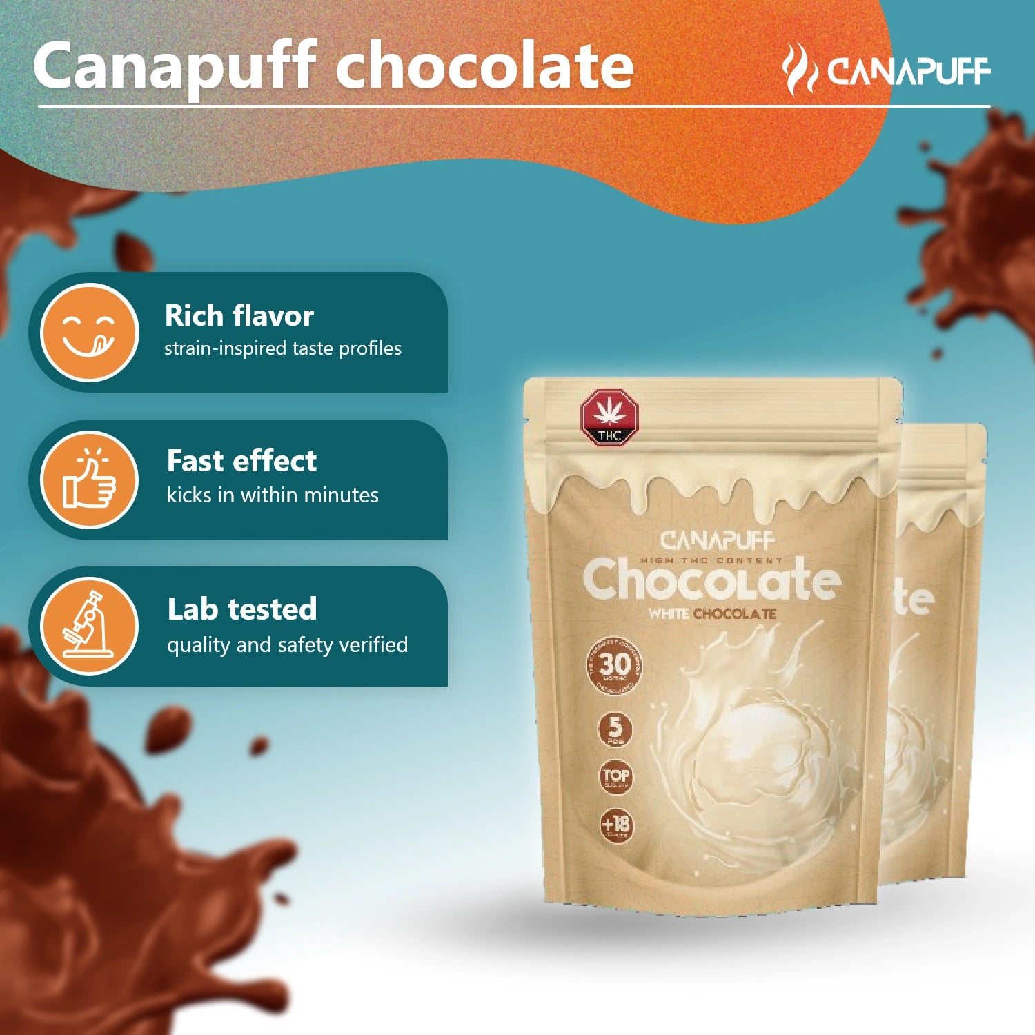 THC Schokolade - Weiß