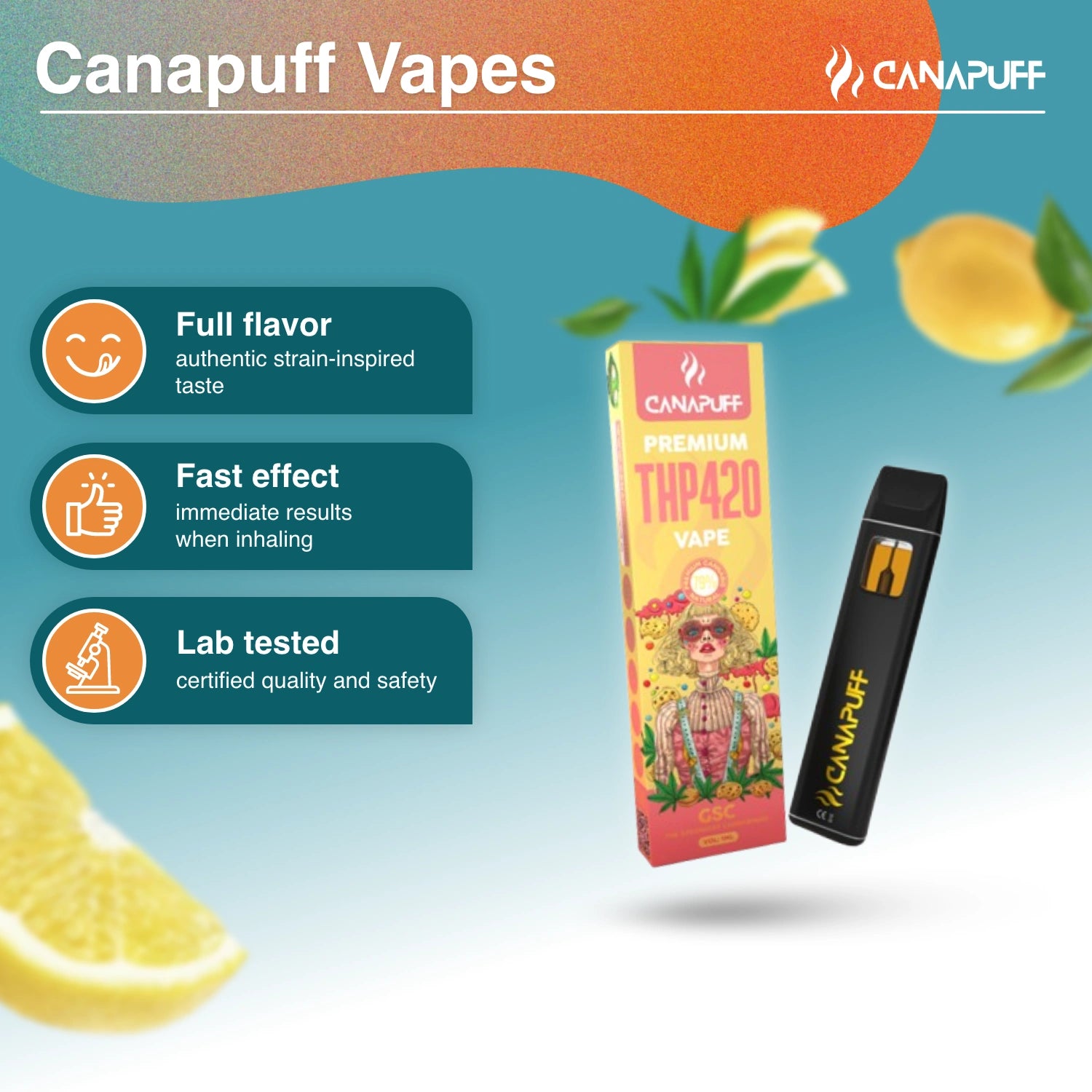 GSC 79% THP420 - Canapuff - Vape - 1ml