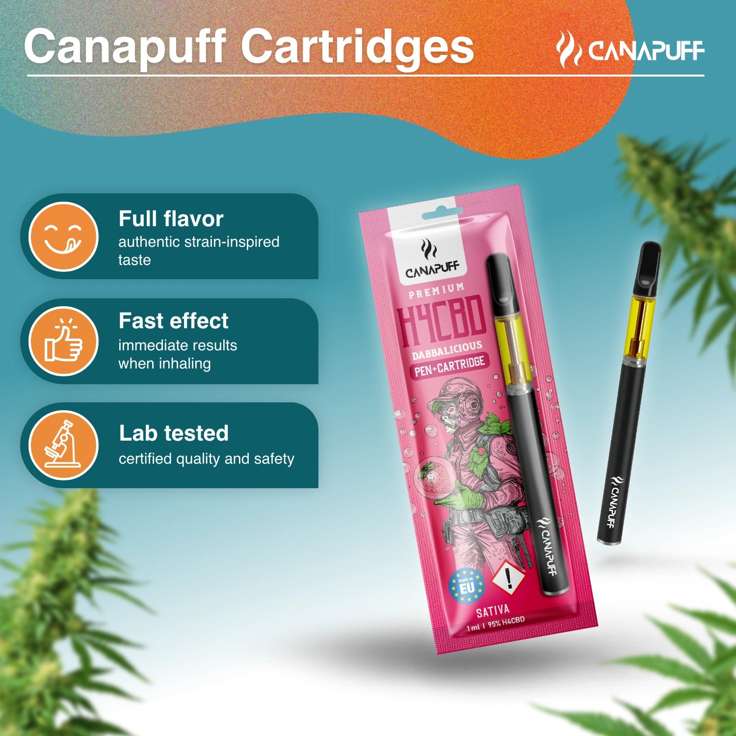 H4CBD Pen+Cartridge Dabbalicious 95%