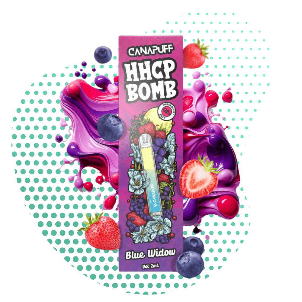 HHCP BOMB Blue Widow - EINMALIGER GEBRAUCH - 2ml Canapuff