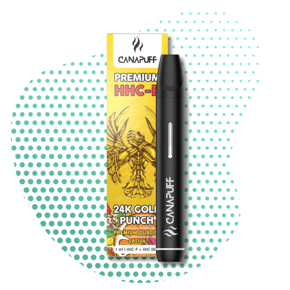 24K GOLD PUNCH 96% HHC-P - Canapuff - EINMALIGER GEBRAUCH - 1ml Canapuff