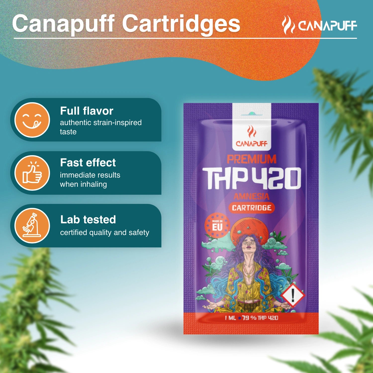 Canapuff - Amnesia - THP420 79% - Kartusche