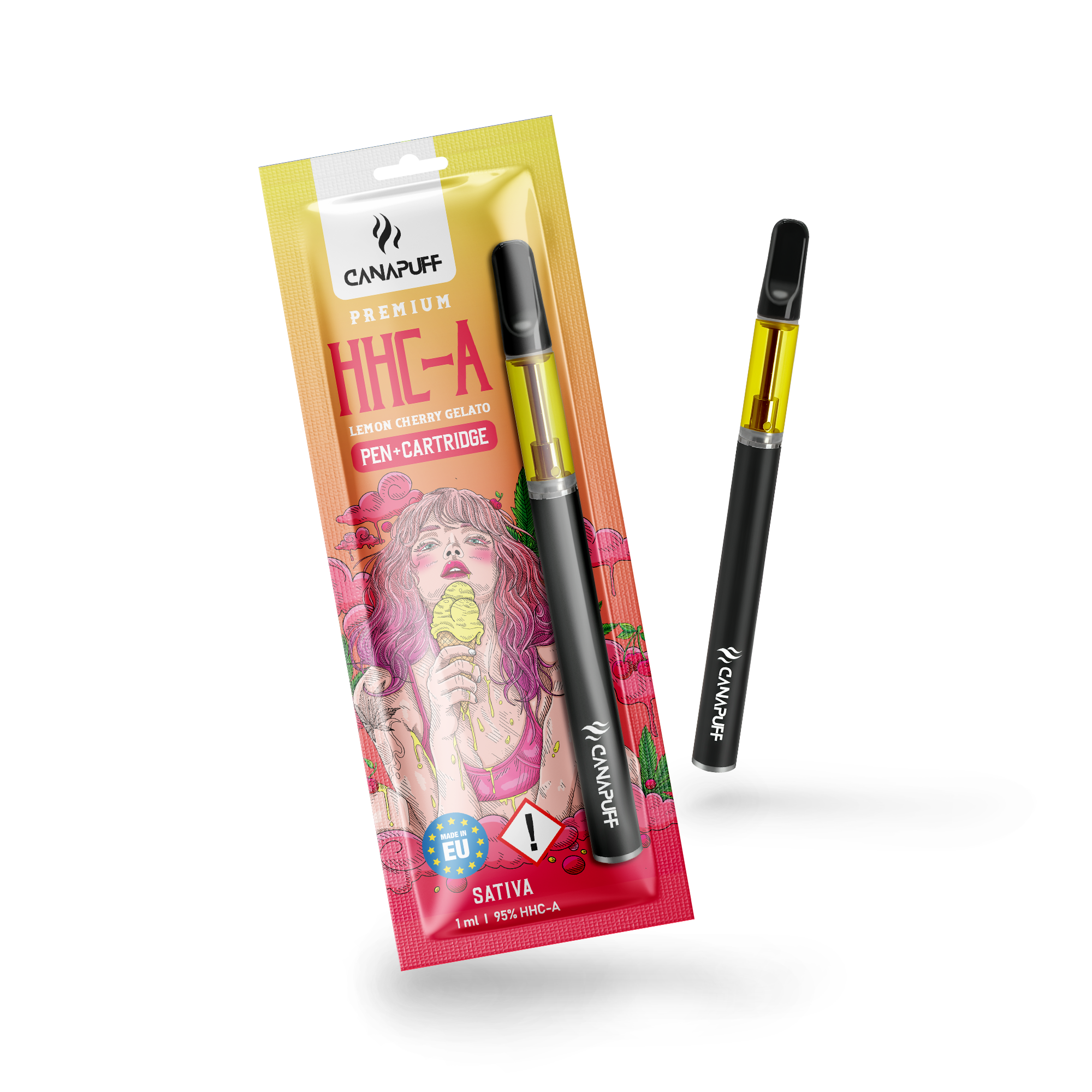 Canapuff - Lemon Cherry Gelato - HHC-A 95% - Pen+Kartusche