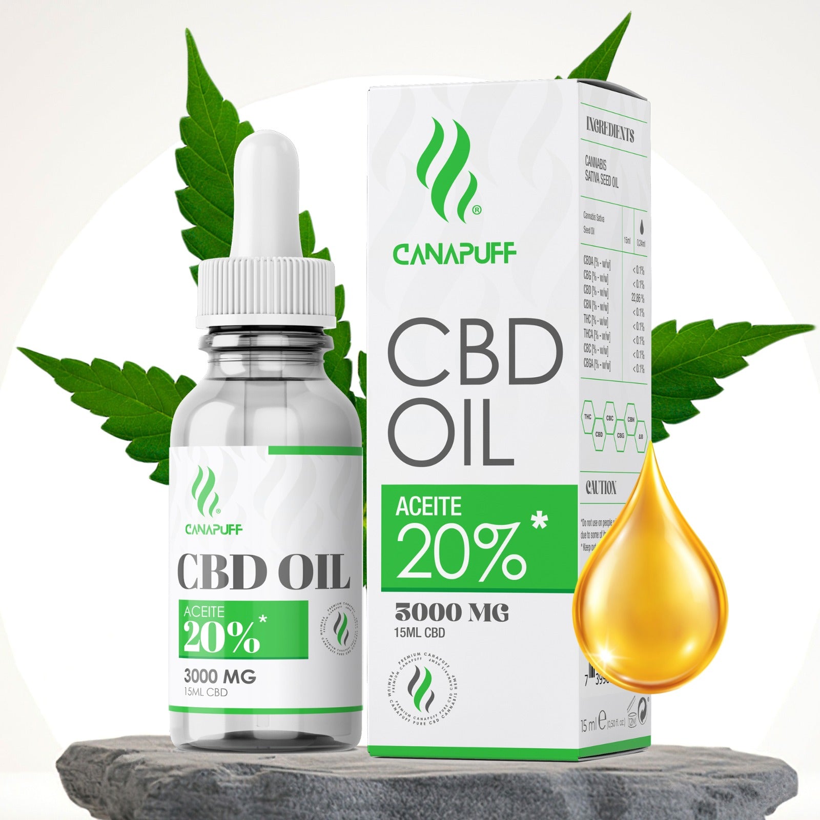 Canapuff - CBD Öl - 20% - 15ml