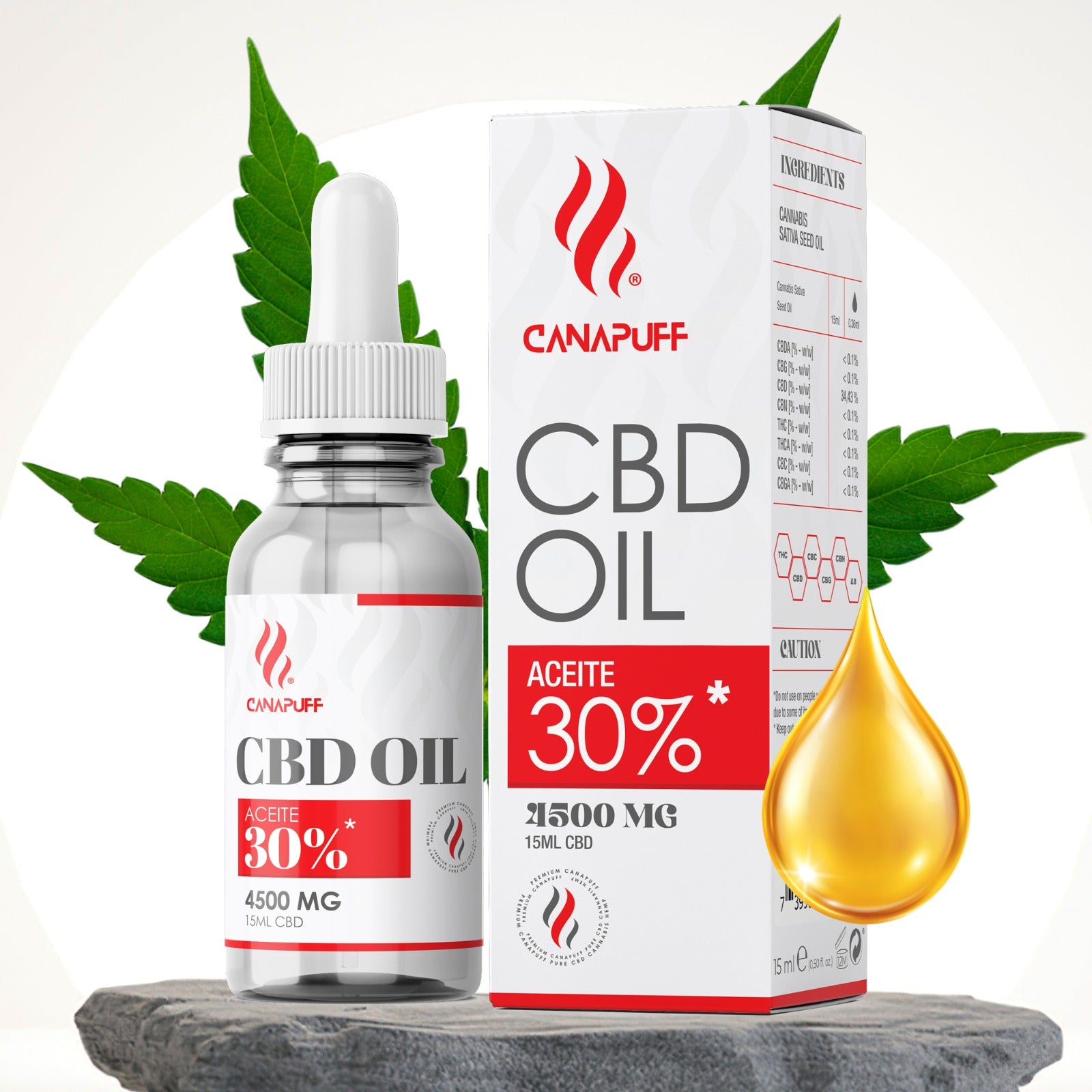 Canapuff - CBD Öl - 30% - 15ml