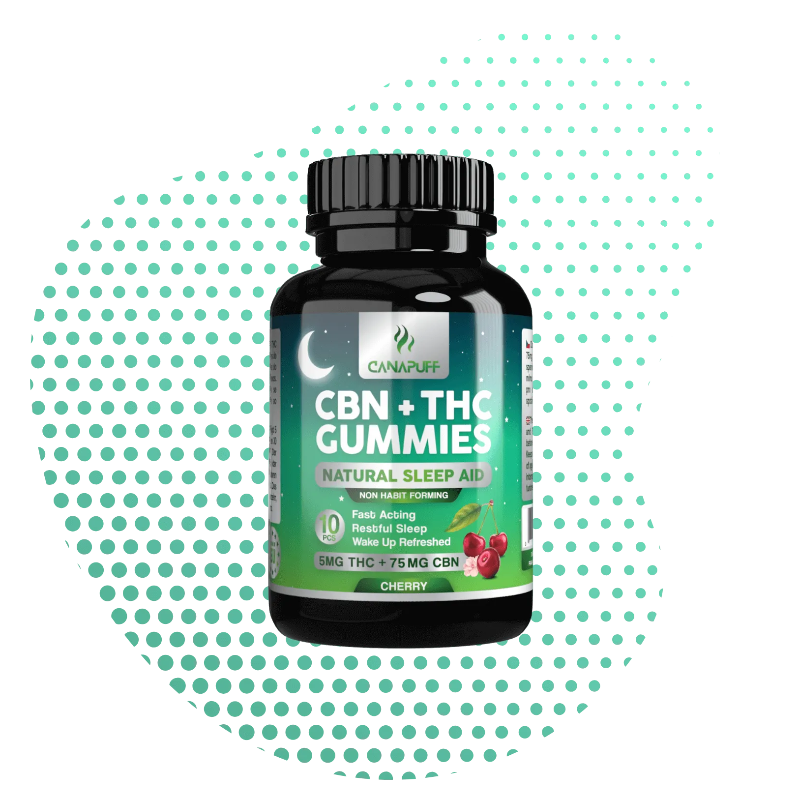 CBN+THC Gummibärchen - Cherry-Canapuff