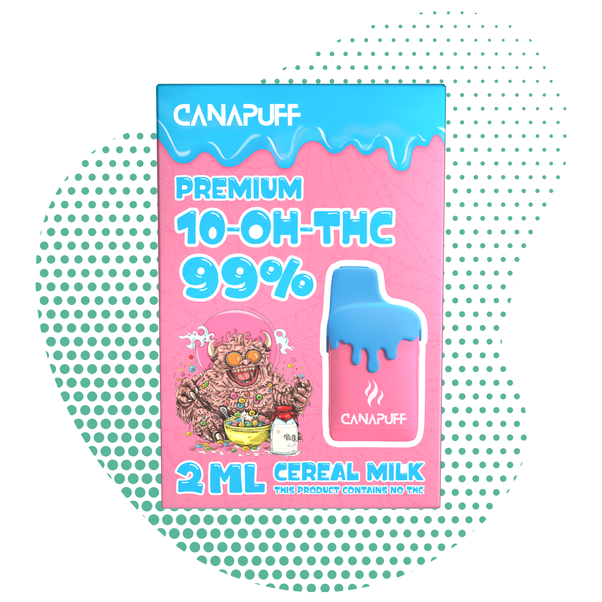 Cereal Milk 99% 10-OH-THC - Canapuff - Vape - 2ml-Canapuff