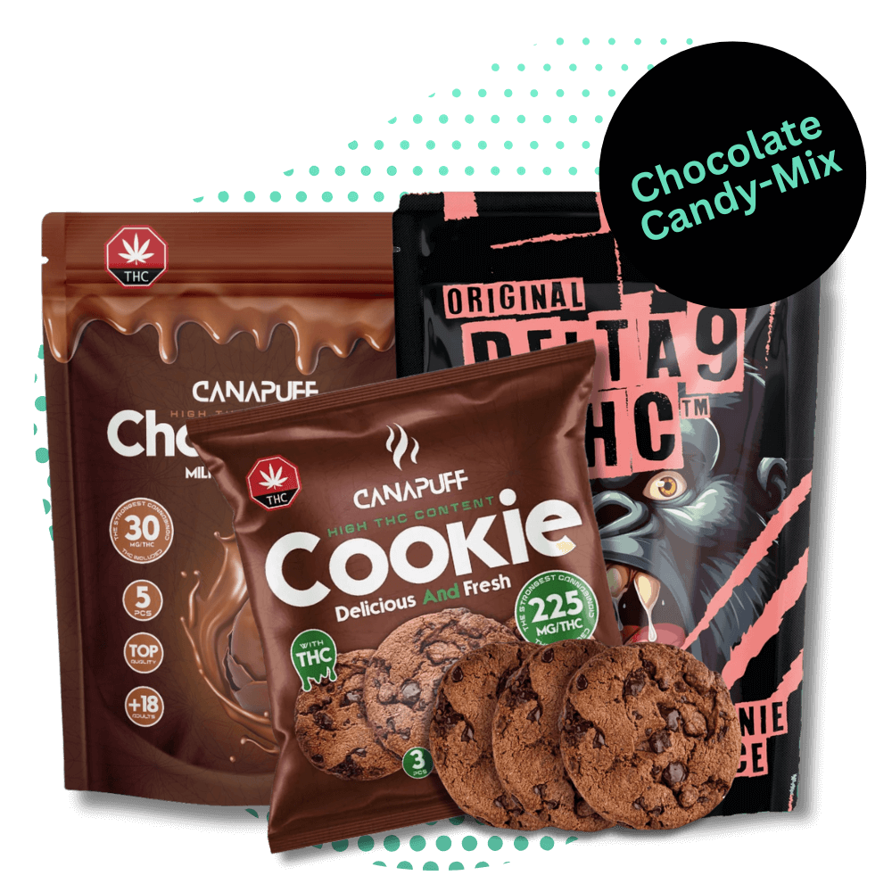 Canapuff Schokoladenbonbon-Mix-Canapuff