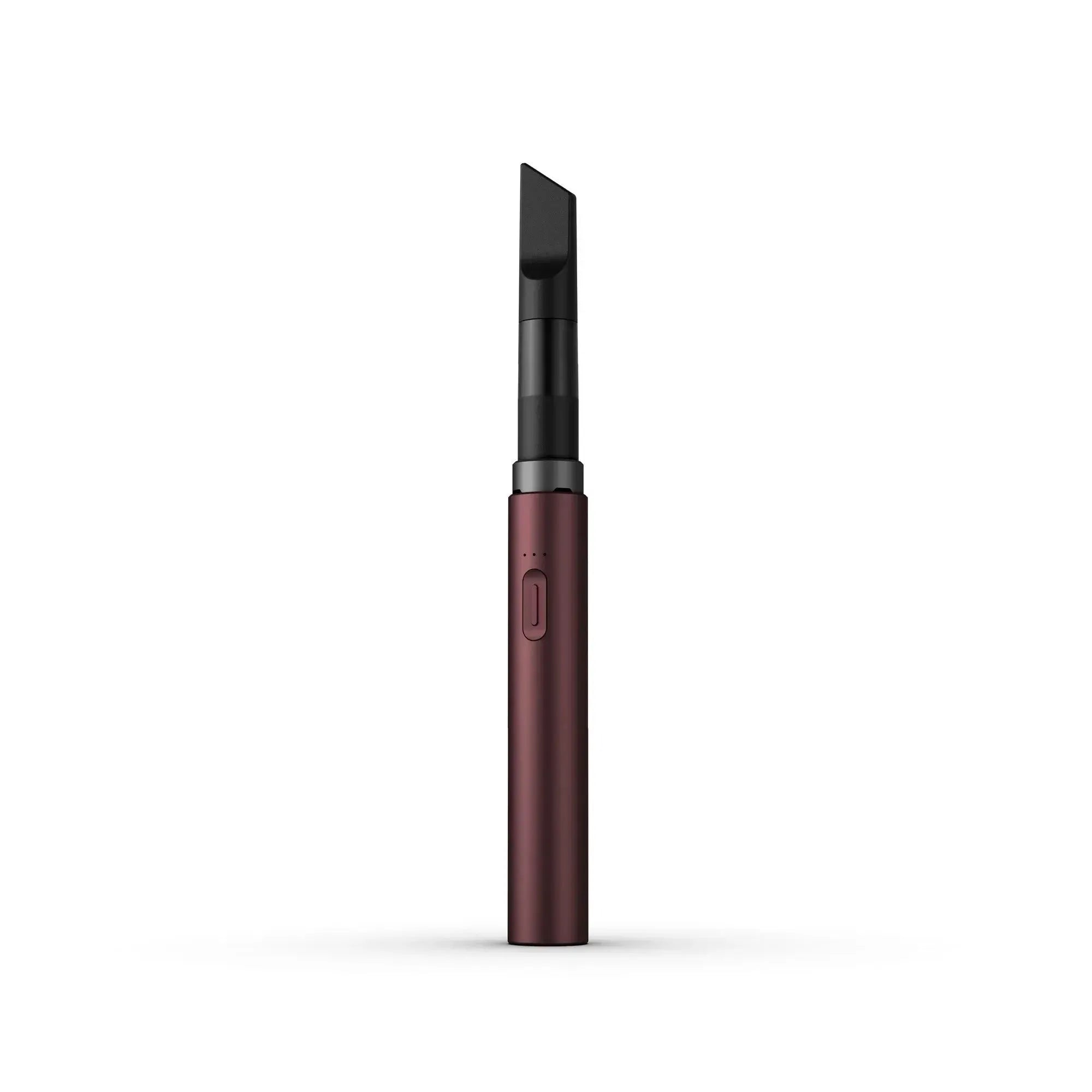 Dunkelroter Vaporizer Pen mit flachem Mundstück