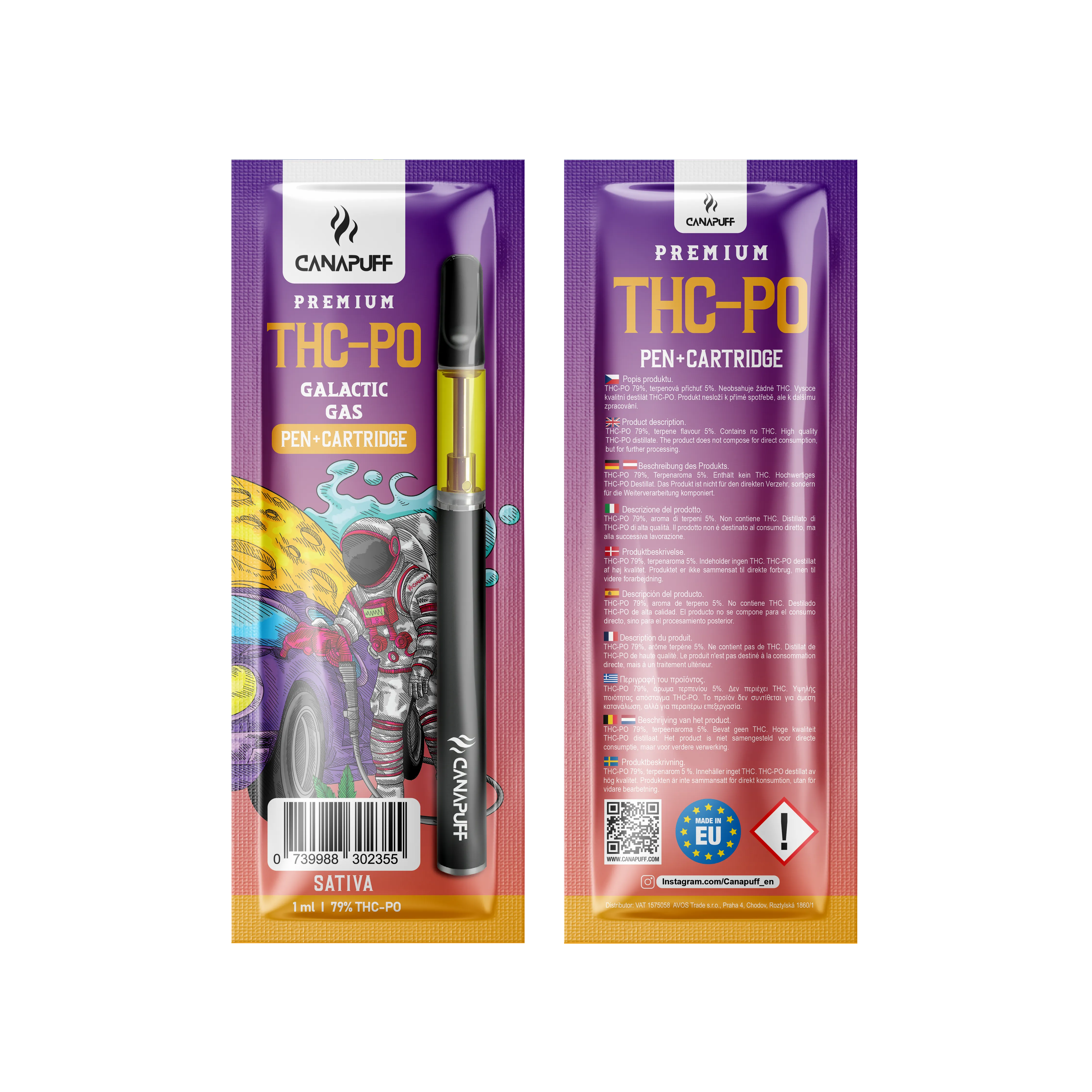 Canapuff Galactic Gas THC PO 79 Pen Kartusche