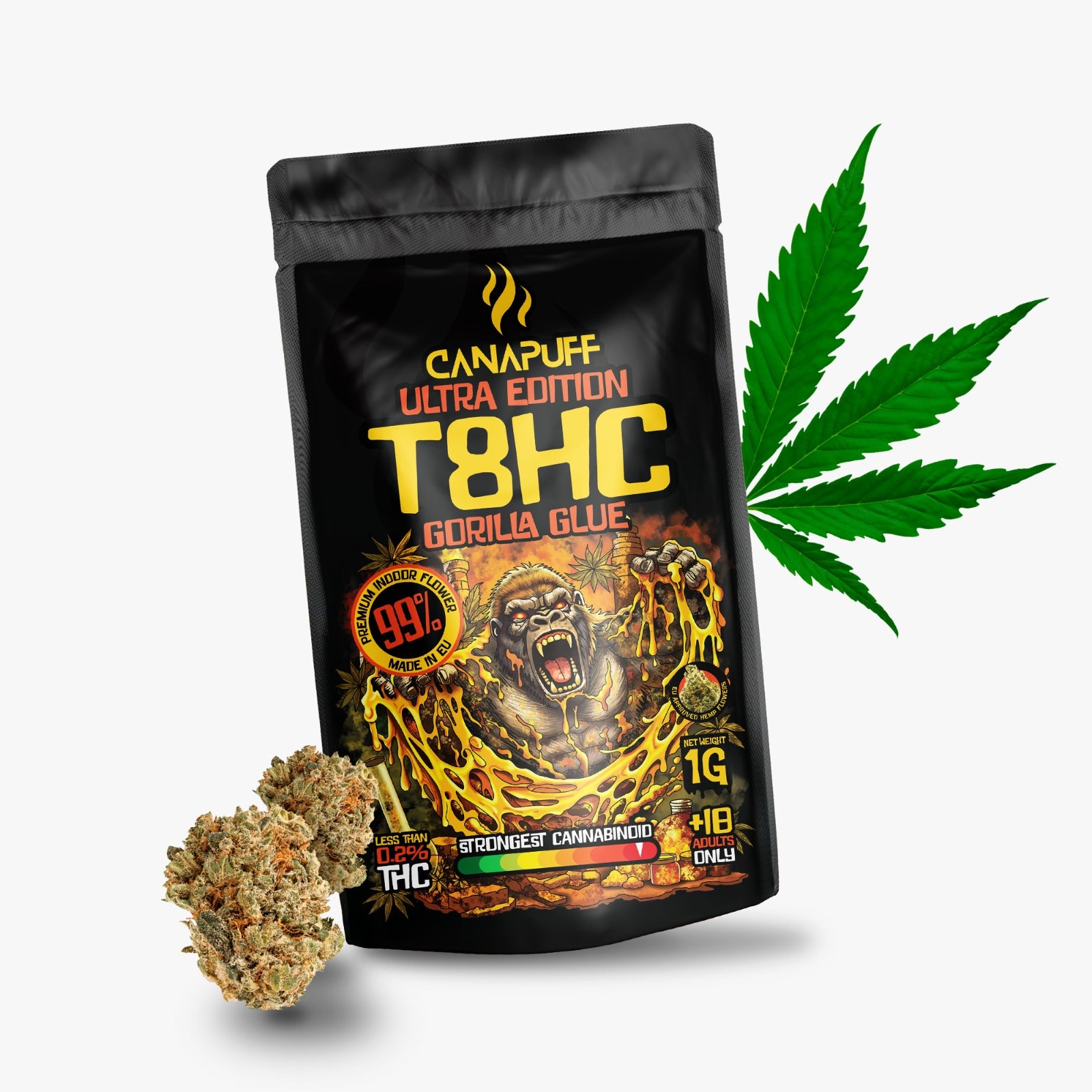 T8HC Blüten Gorilla Glue 99%