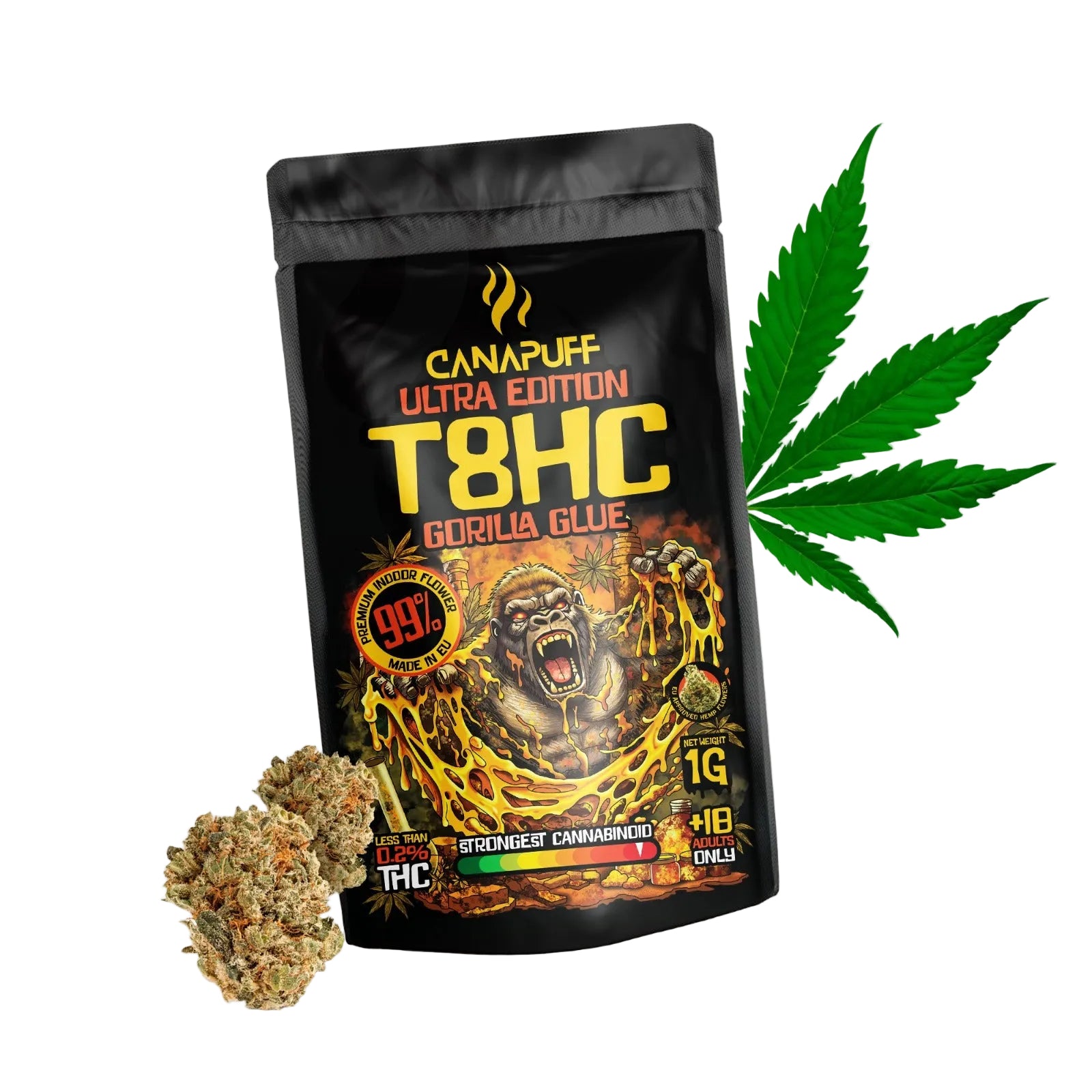 T8HC Blüten Gorilla Glue 99%