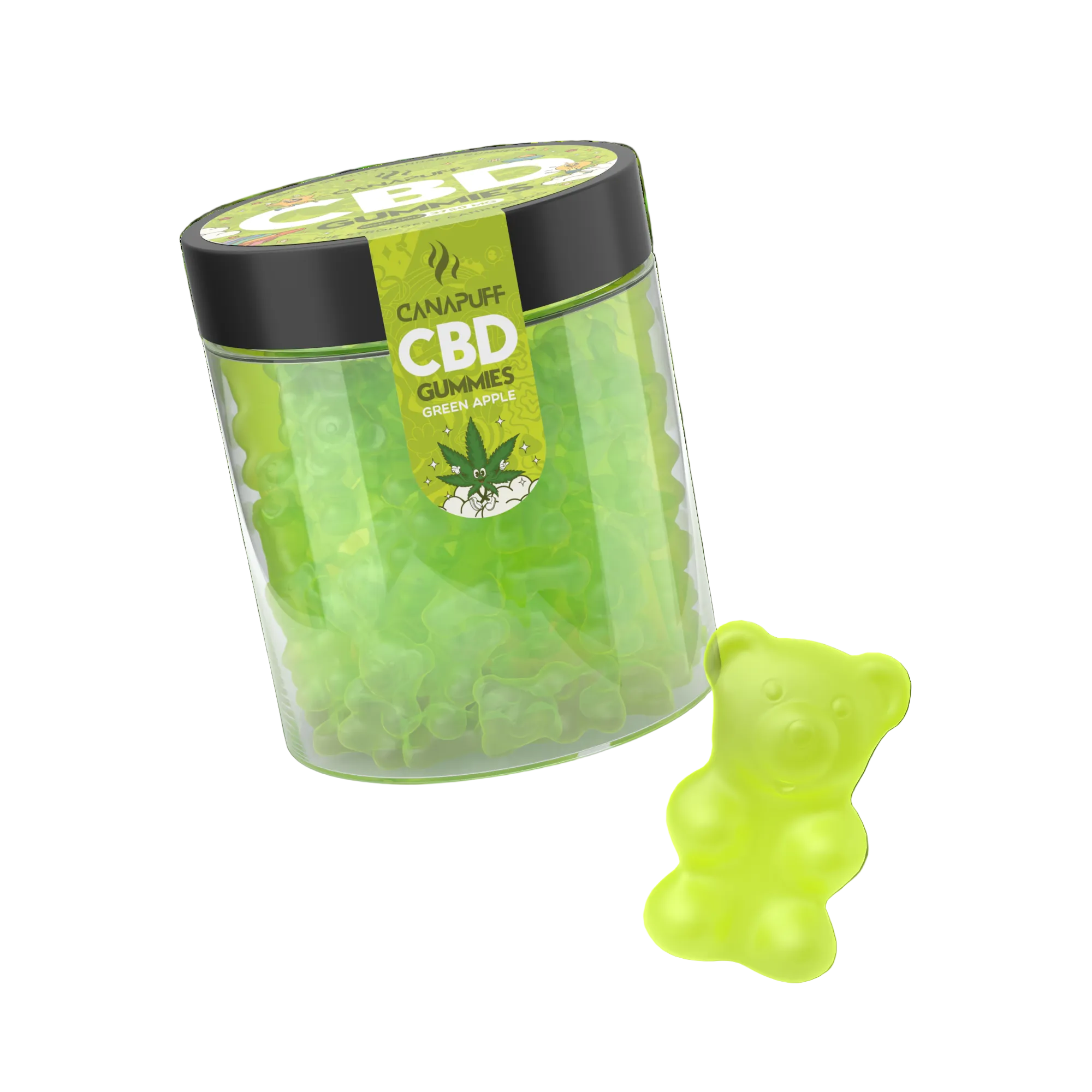 CBD Gummibärchen Grüner Apfel