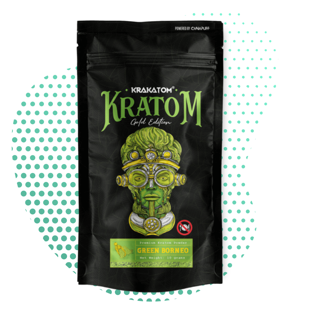 Kratom Pulver - Green Borneo - Gold Edition Canapuff