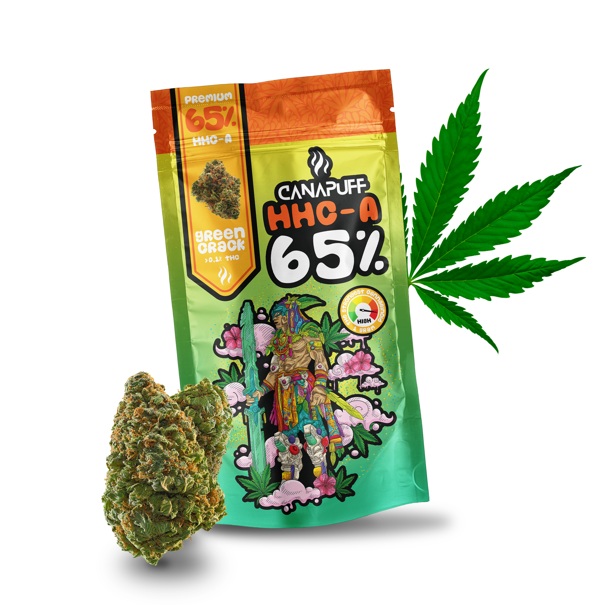 Canapuff - Green Crack 65% - HHC-A Blüten