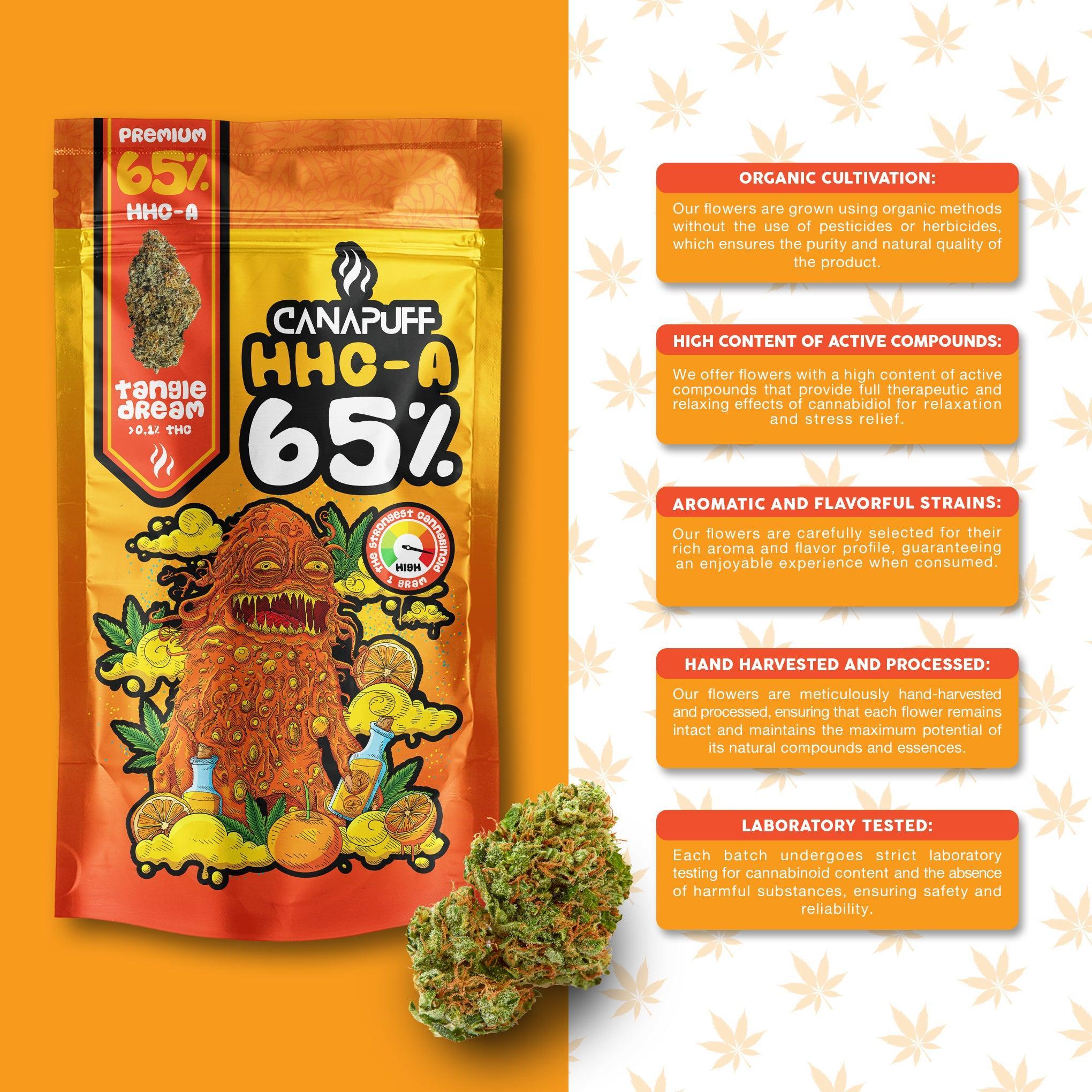 Canapuff - Tangie Dream 65% - HHC-A Blüten-Canapuff