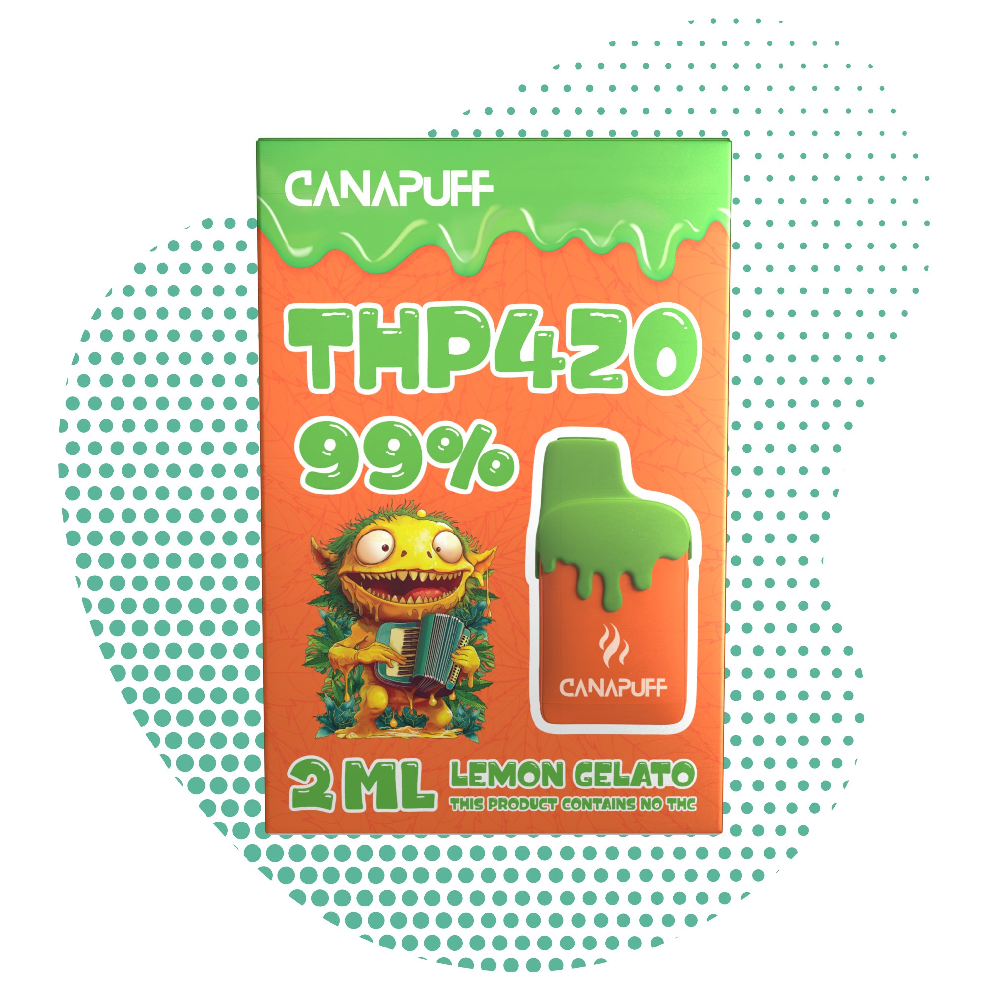 Lemon Gelato 99% THP420 - Canapuff - Vape - 2ml-Canapuff