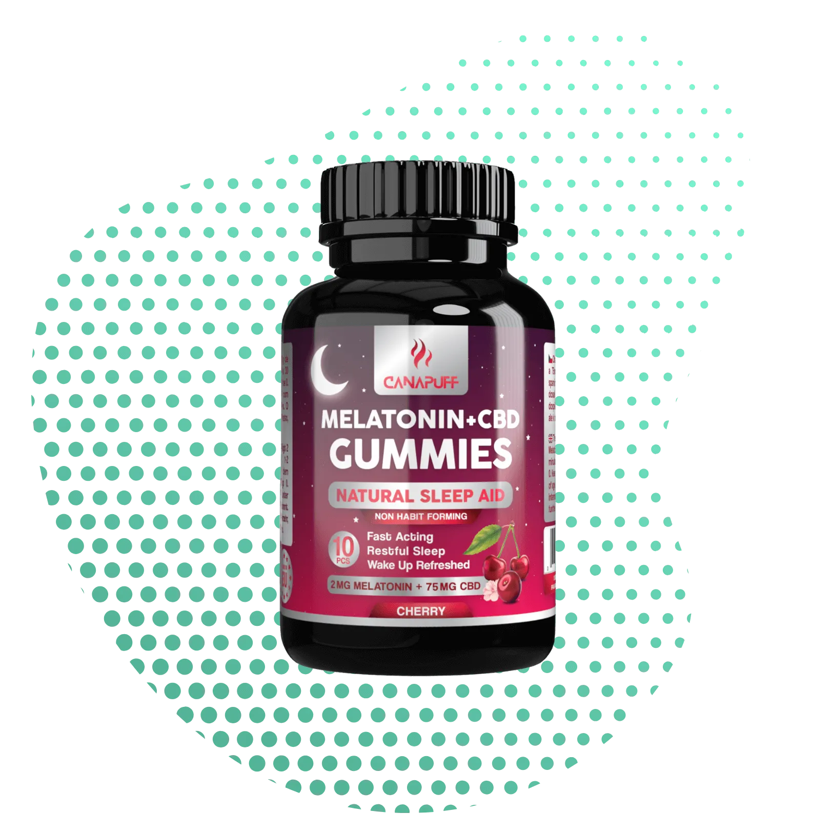 Melatonin+CBD Gummibärchen - Cherry-Canapuff