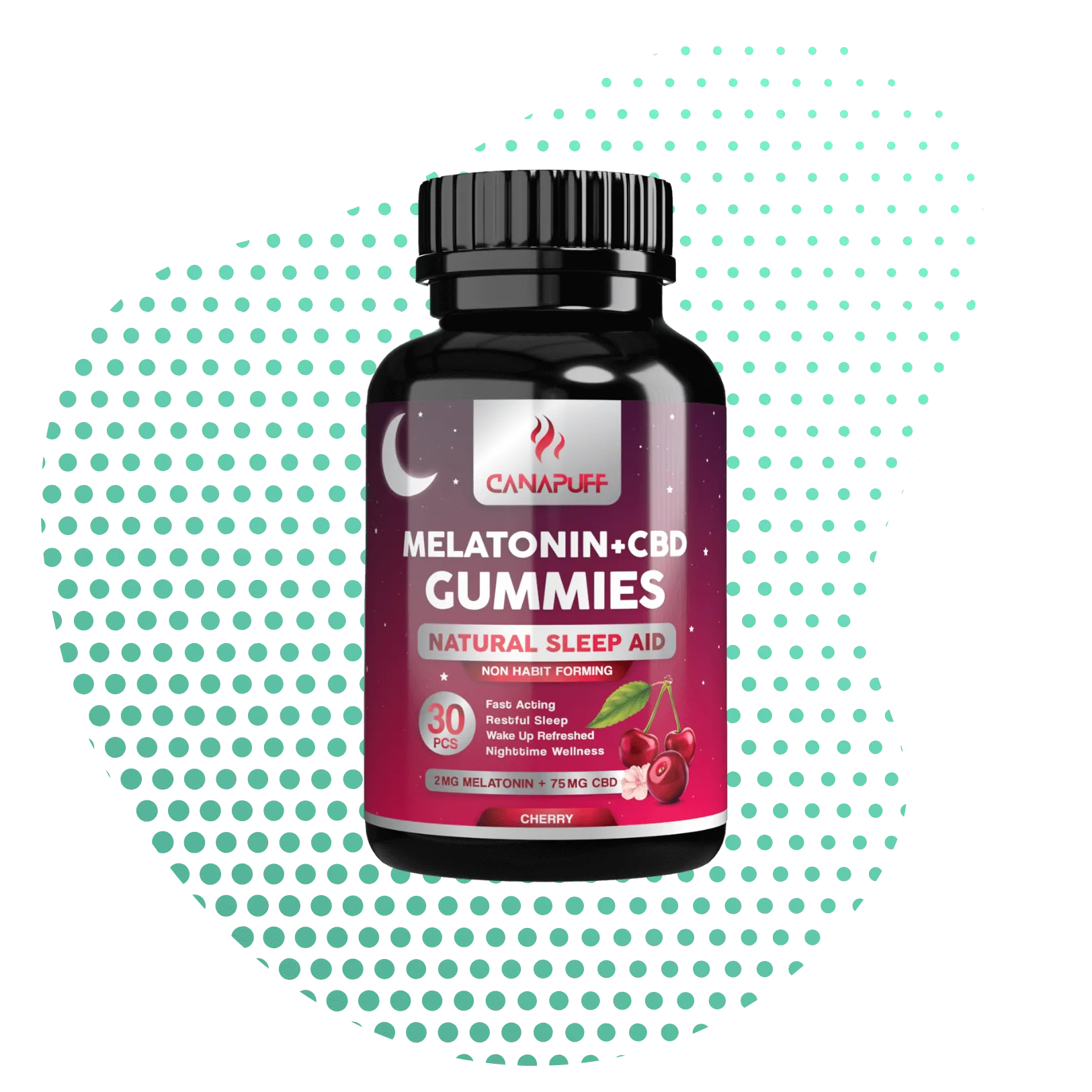 Melatonin+CBD Gummibärchen - Cherry-Canapuff