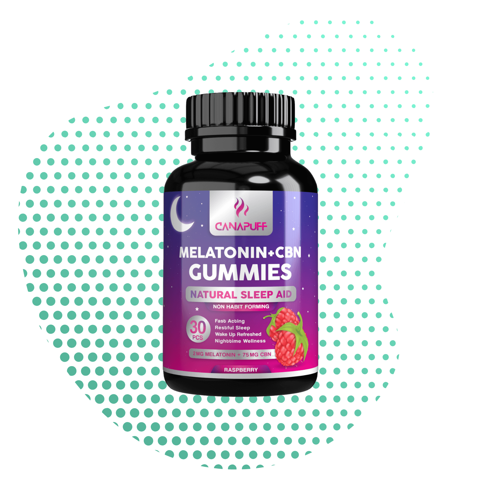 Melatonin + CBN Gummibärchen – Himbeere