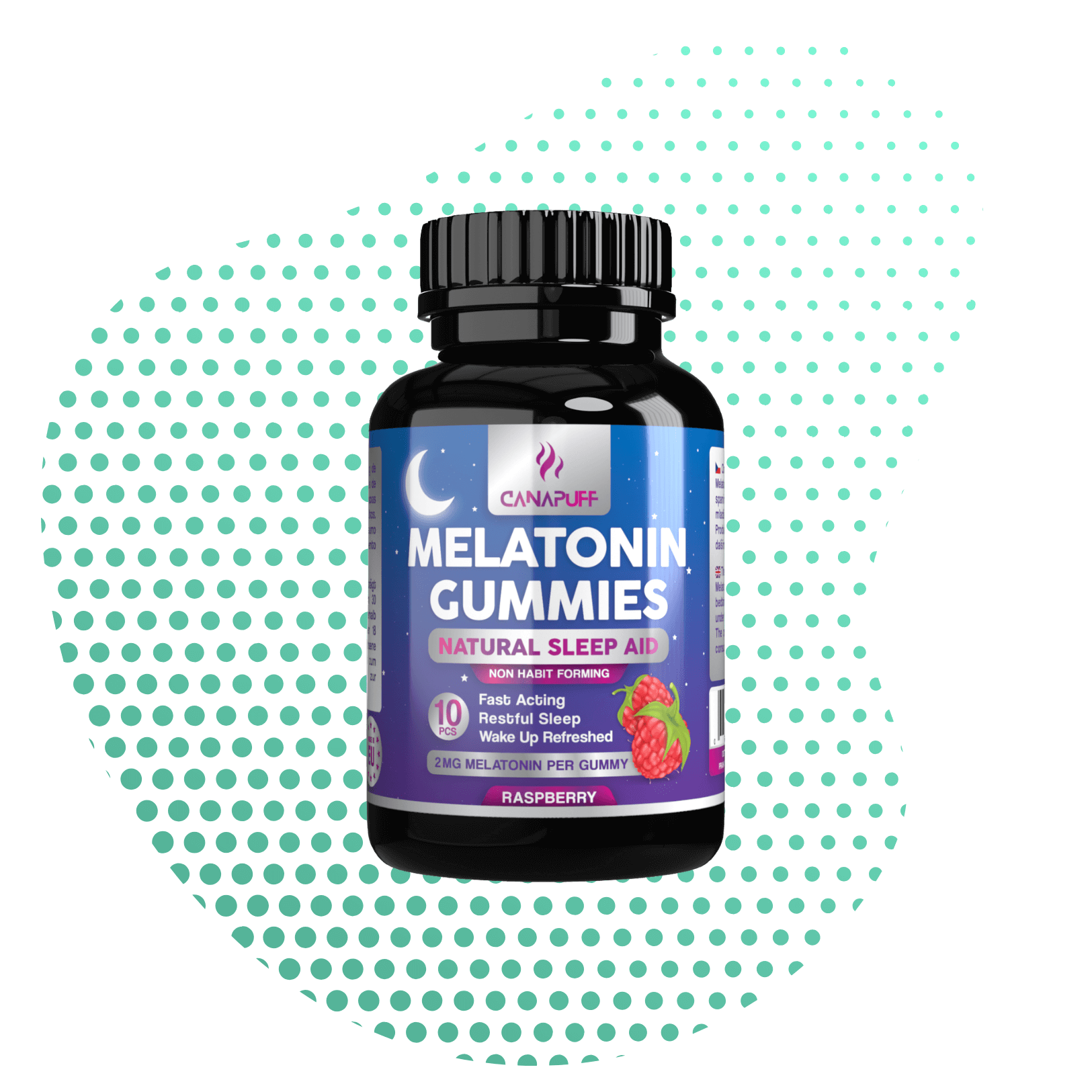 Melatonin Gummibärchen - Himbeer-Canapuff