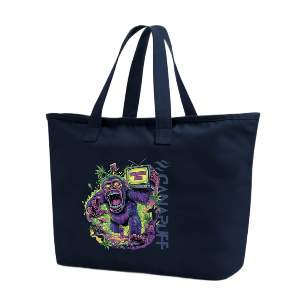 Torba bawełniana Canapuff – Panic Monkey – Granatowa