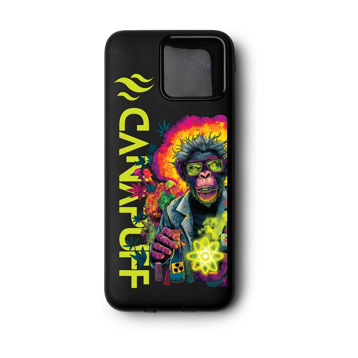 Canapuff Power Bank – Atomic Monkey – Black