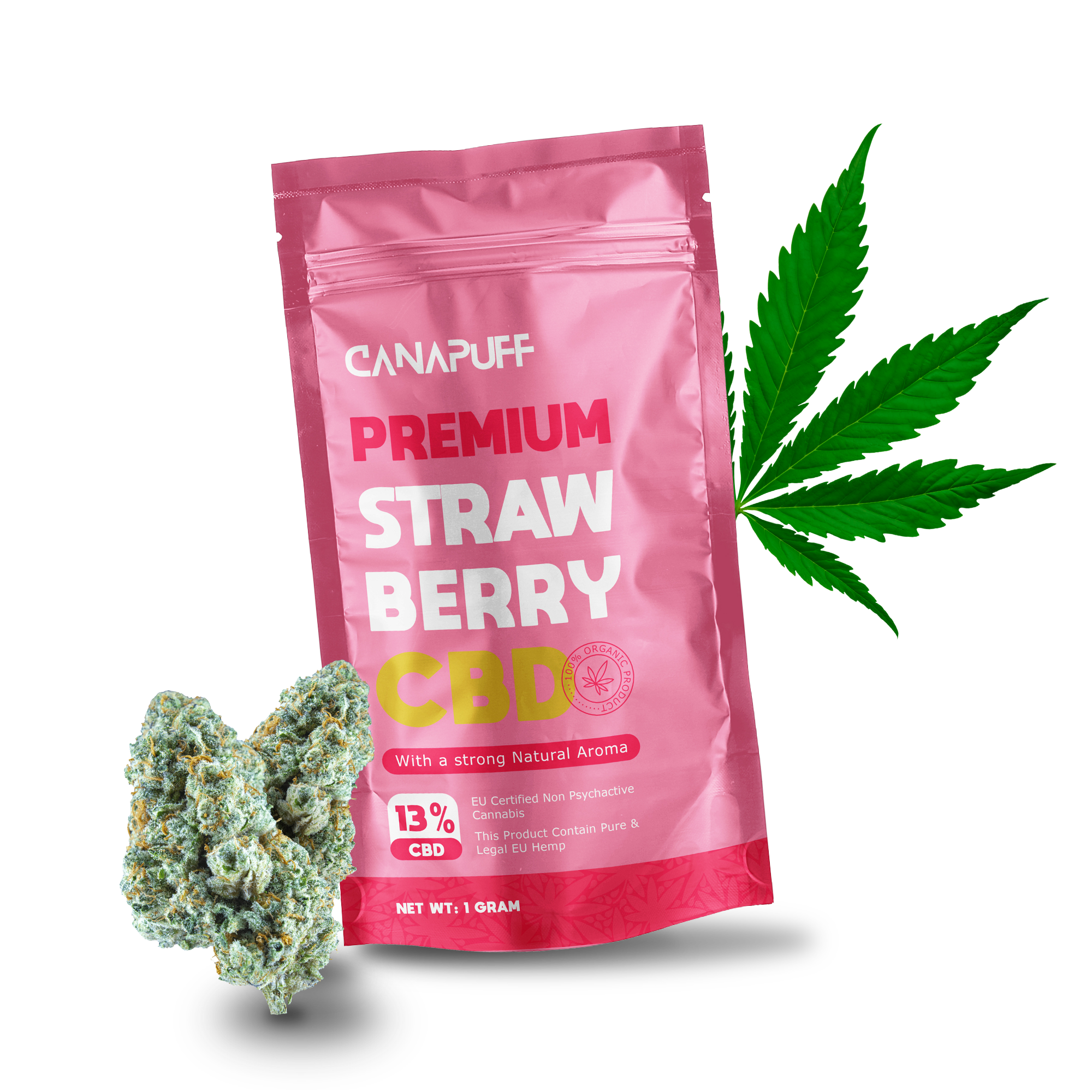 Canapuff - Strawberry 13% - CBD Blüten