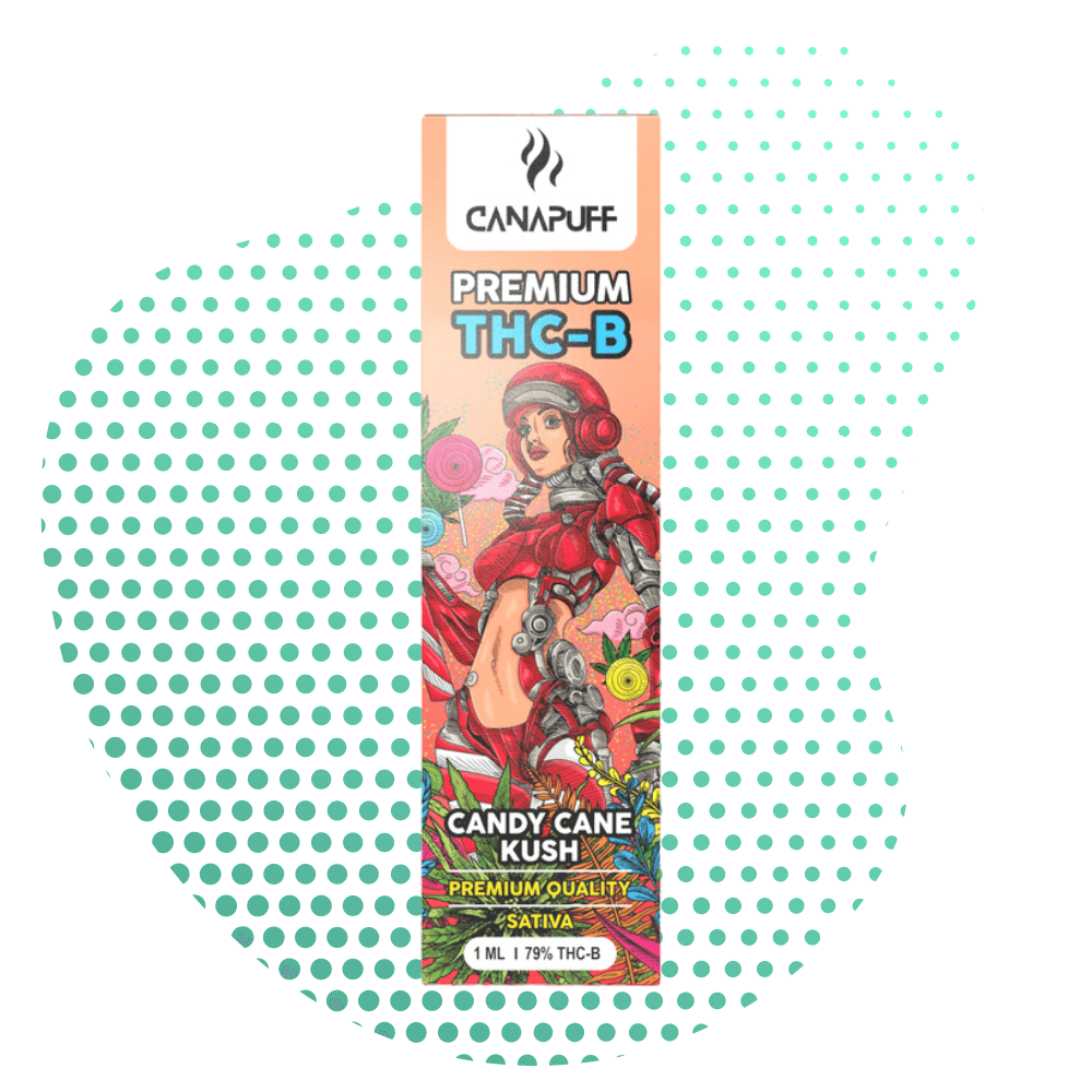 Candy Cane Kush 79% THC B Canapuff Einmalgebrauch 1ml