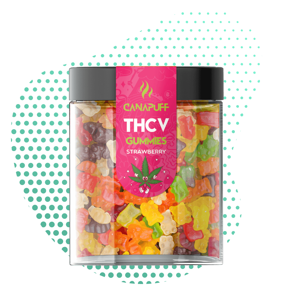 Canapuff - THCv Gummibärchen - Erdbeere Canapuff