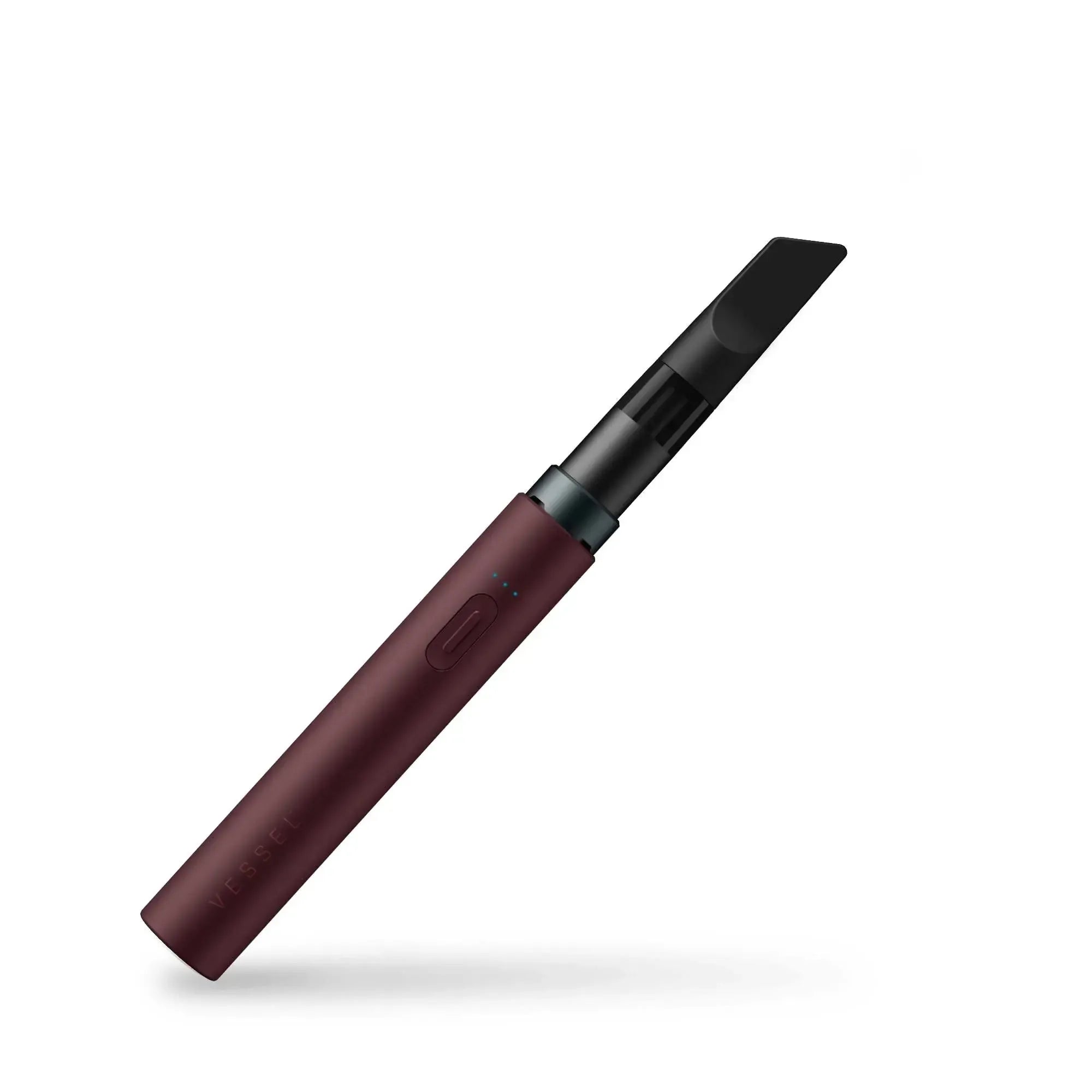 Dunkelroter Vaporizer Pen mit schwarzem Mundstück