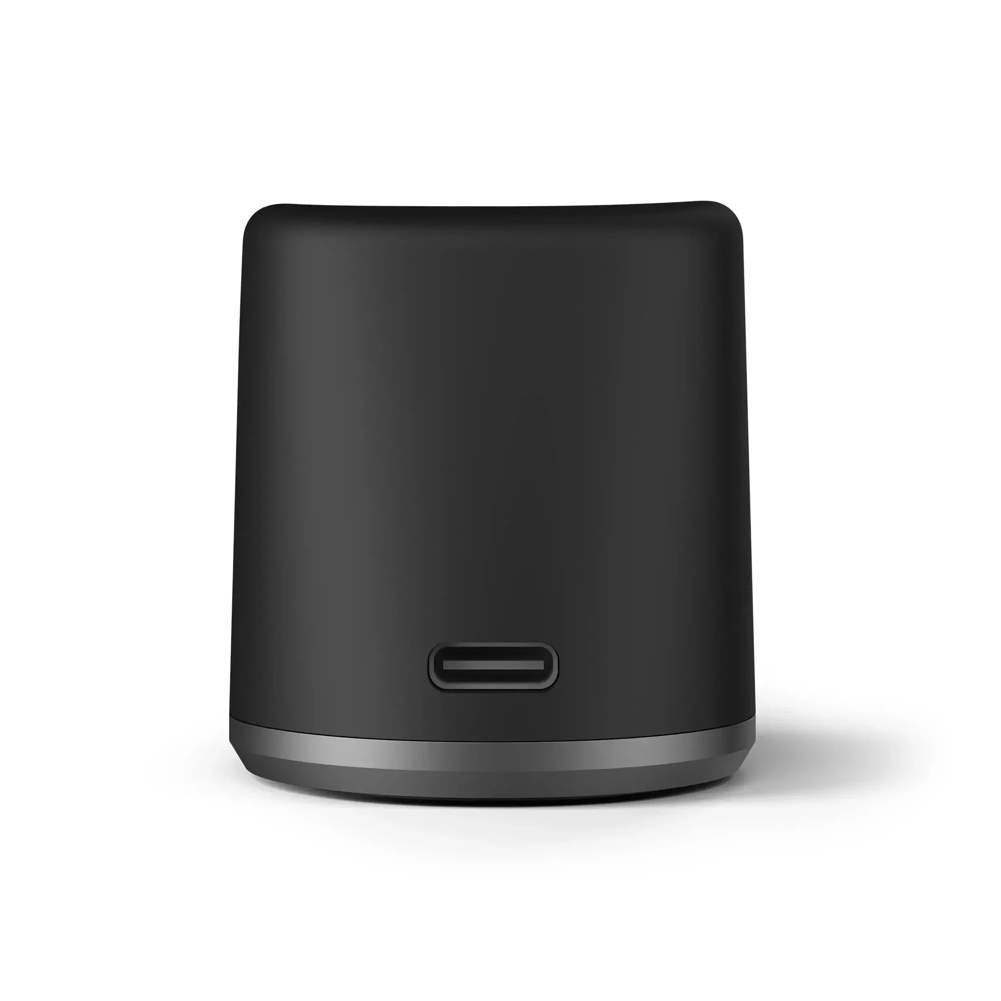 Rückansicht der schwarzen Vaporizer-Ladestation