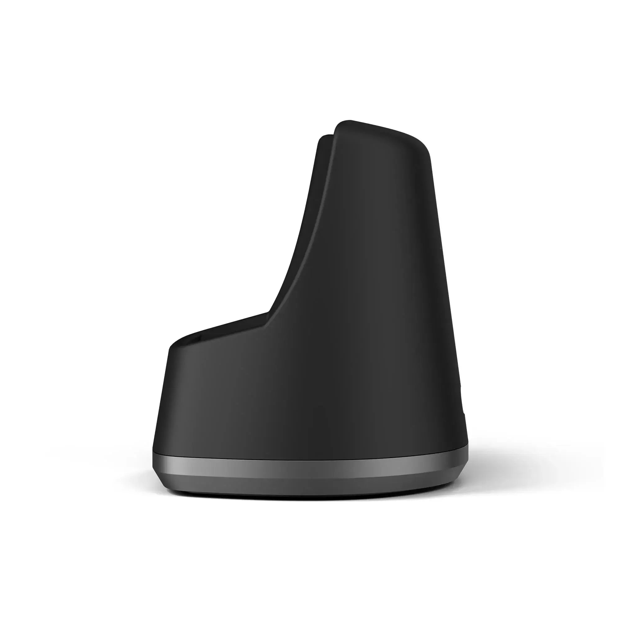 Seitenansicht einer schwarzen Vaporizer-Ladestation
