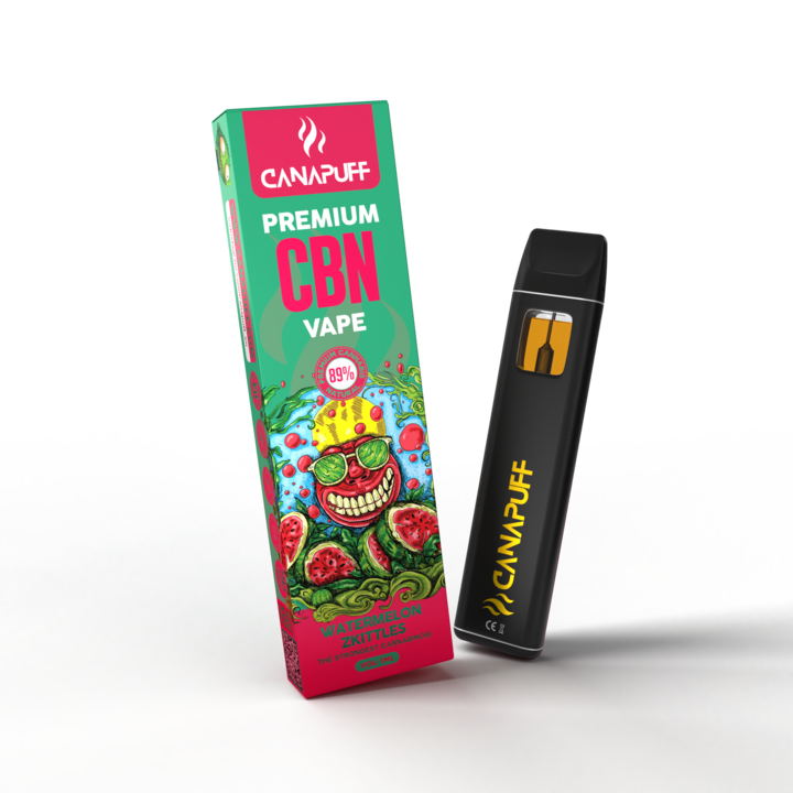 Watermelon Zkittles 89% CBN - CanaPuff - Vape - 1ml-Canapuff